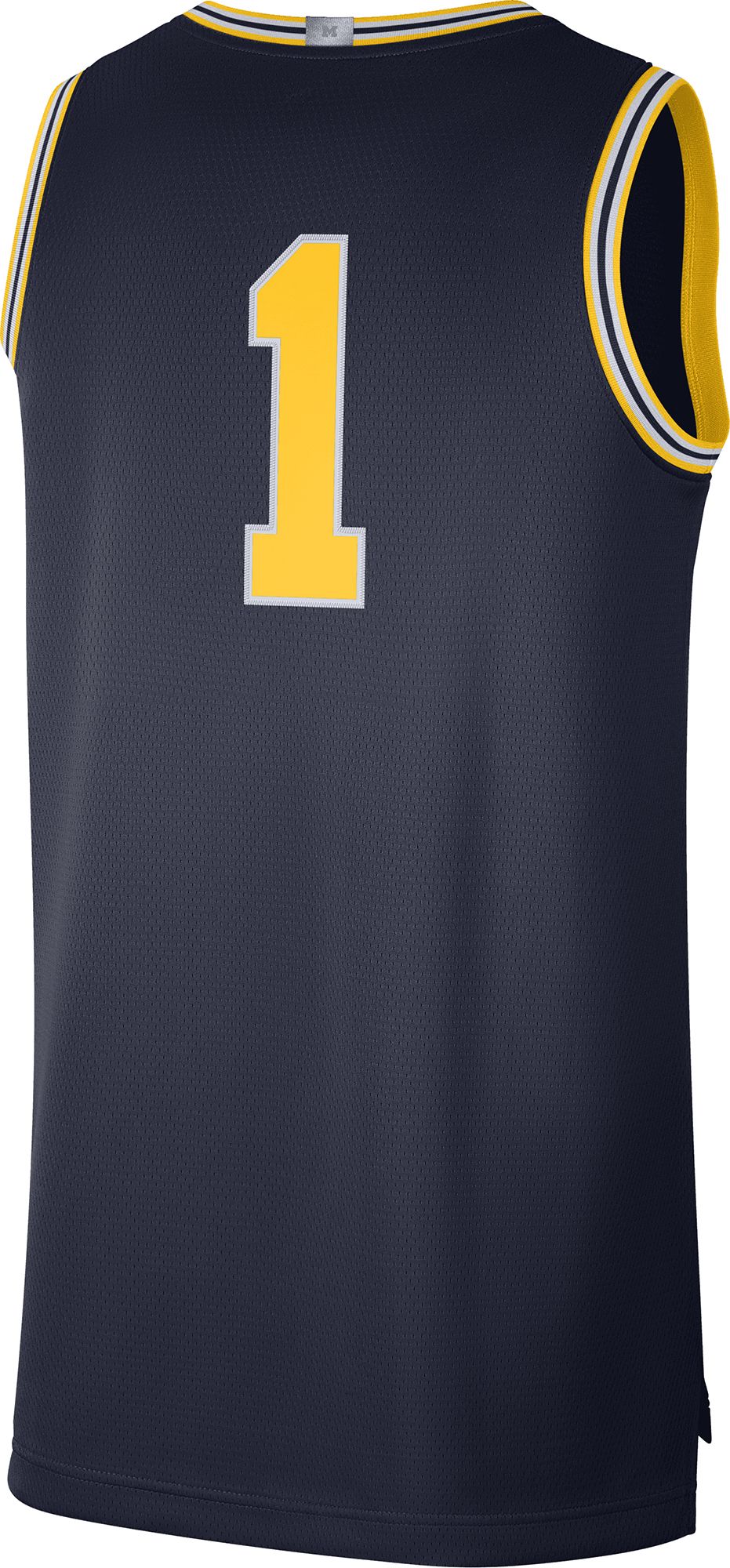 Nike Men's Michigan Wolverines #1 Blue Limited Basketball Jersey