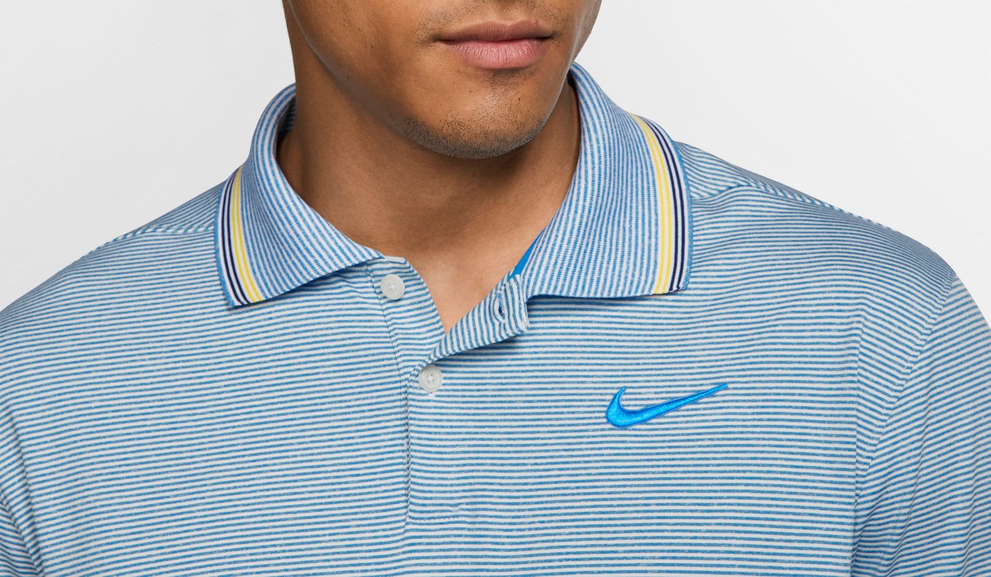 nike men's vapor control stripe golf polo