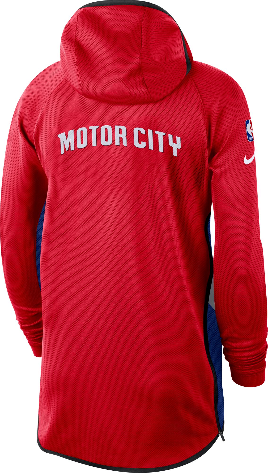 Nike Men's Detroit Pistons Red Earned Edition Therma Flex Hoodie product image
