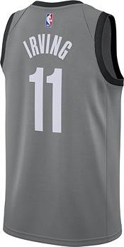 Nike Men's Brooklyn Nets Kyrie Irving #11 Grey Dri-FIT Statement Swingman Jersey product image
