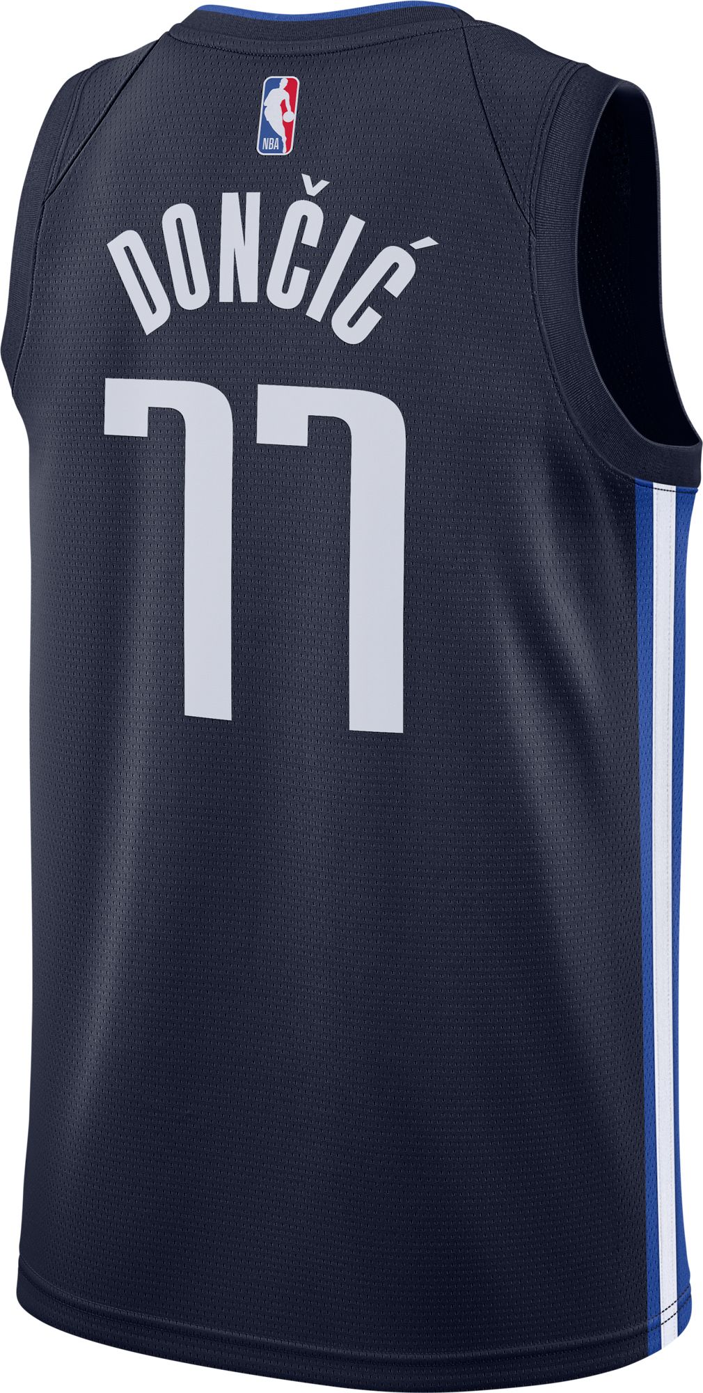 Nike Men's Dallas Mavericks Luka Doncic #77 Navy Dri-FIT Statement Swingman Jersey product image