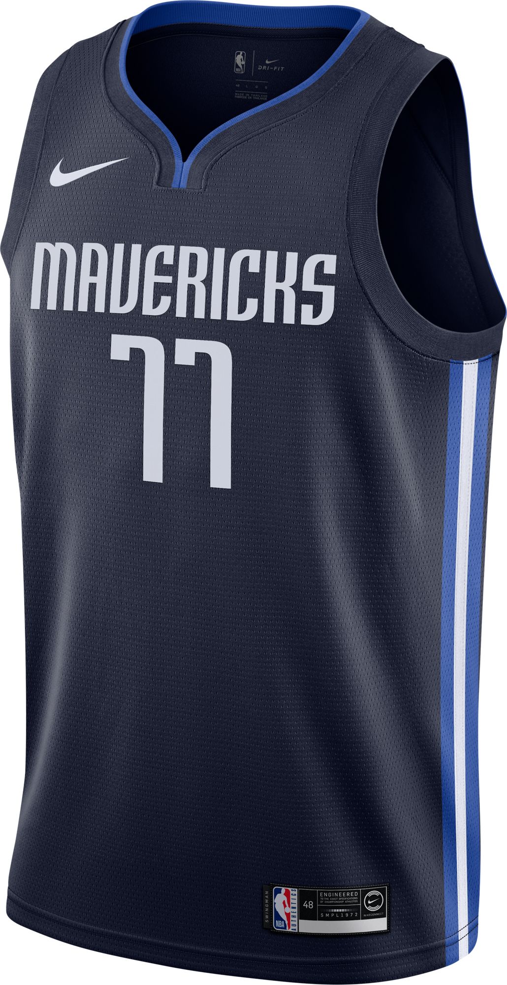 Nike Men's Dallas Mavericks Luka Doncic #77 Navy Dri-FIT Statement Swingman Jersey product image