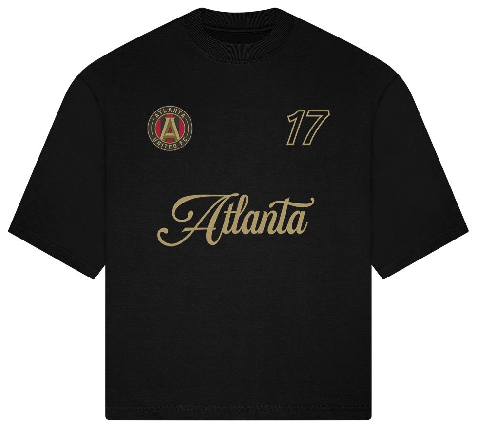 Live Breathe Futbol Adult Atlanta United Black 2026 Sponsor Home T-Shirt product image