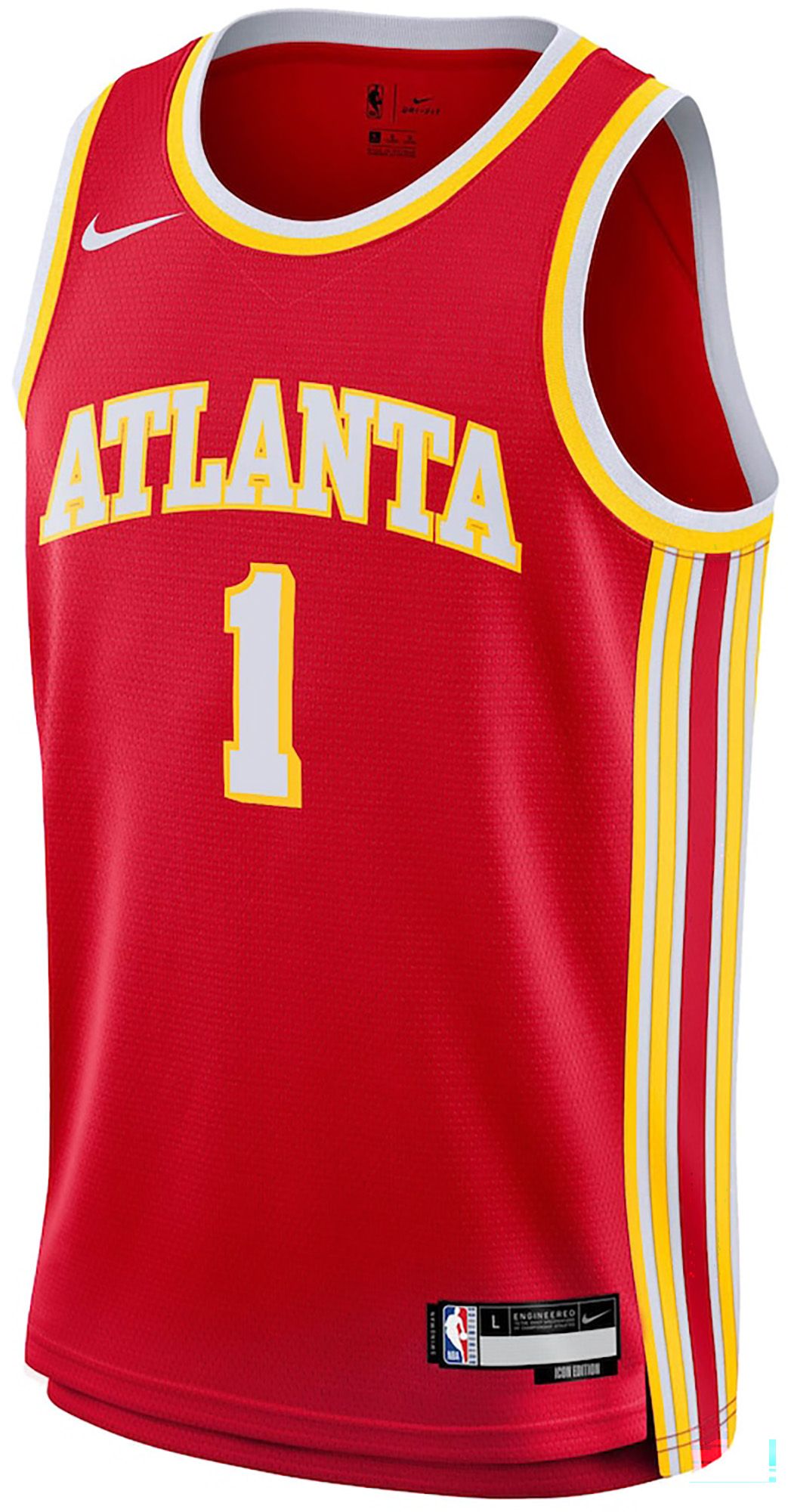 Nike Youth 2022-23 Jalen Johnson #1 Atlanta Hawks Red Swingman Icon Jersey product image