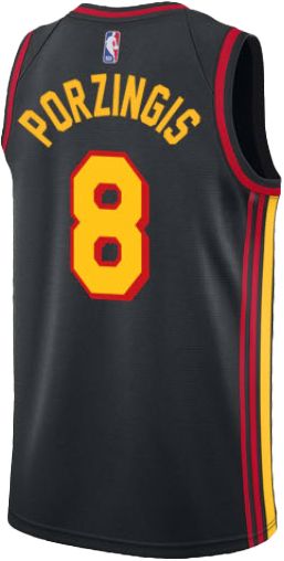 Jordan Youth Atlanta Hawks Kristaps Porzingis #8 Black Swingman Statement Jersey product image