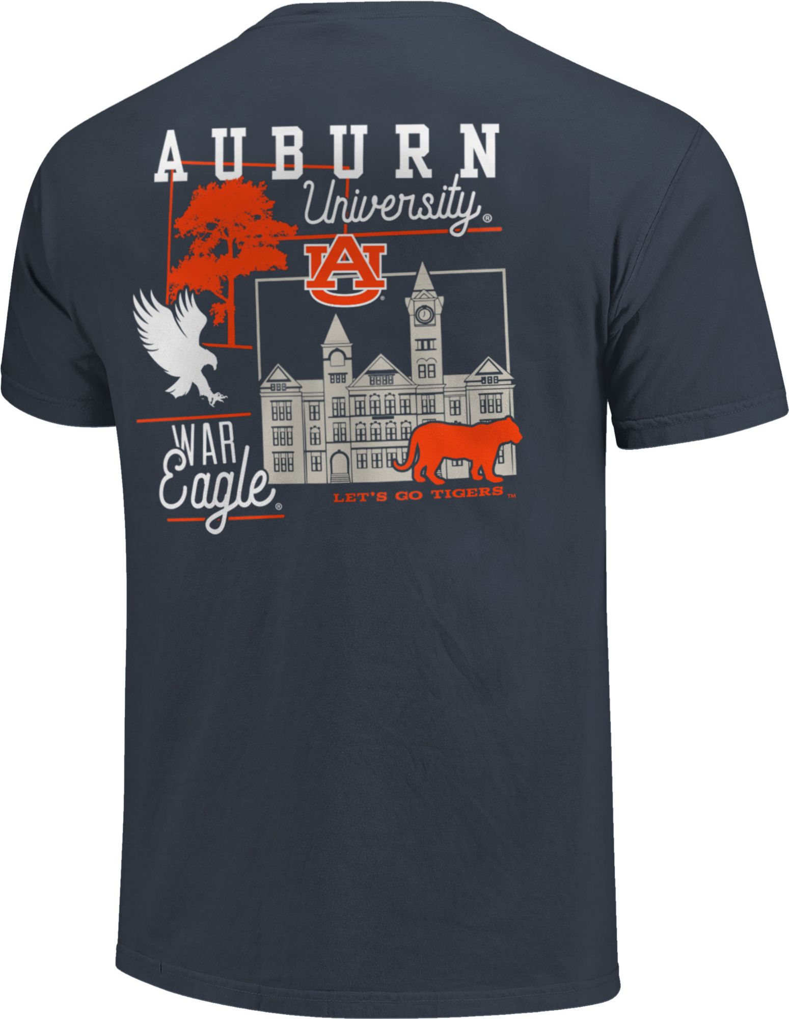 Image One Auburn Tigers Blue Campus Blocks T-Shirt product image
