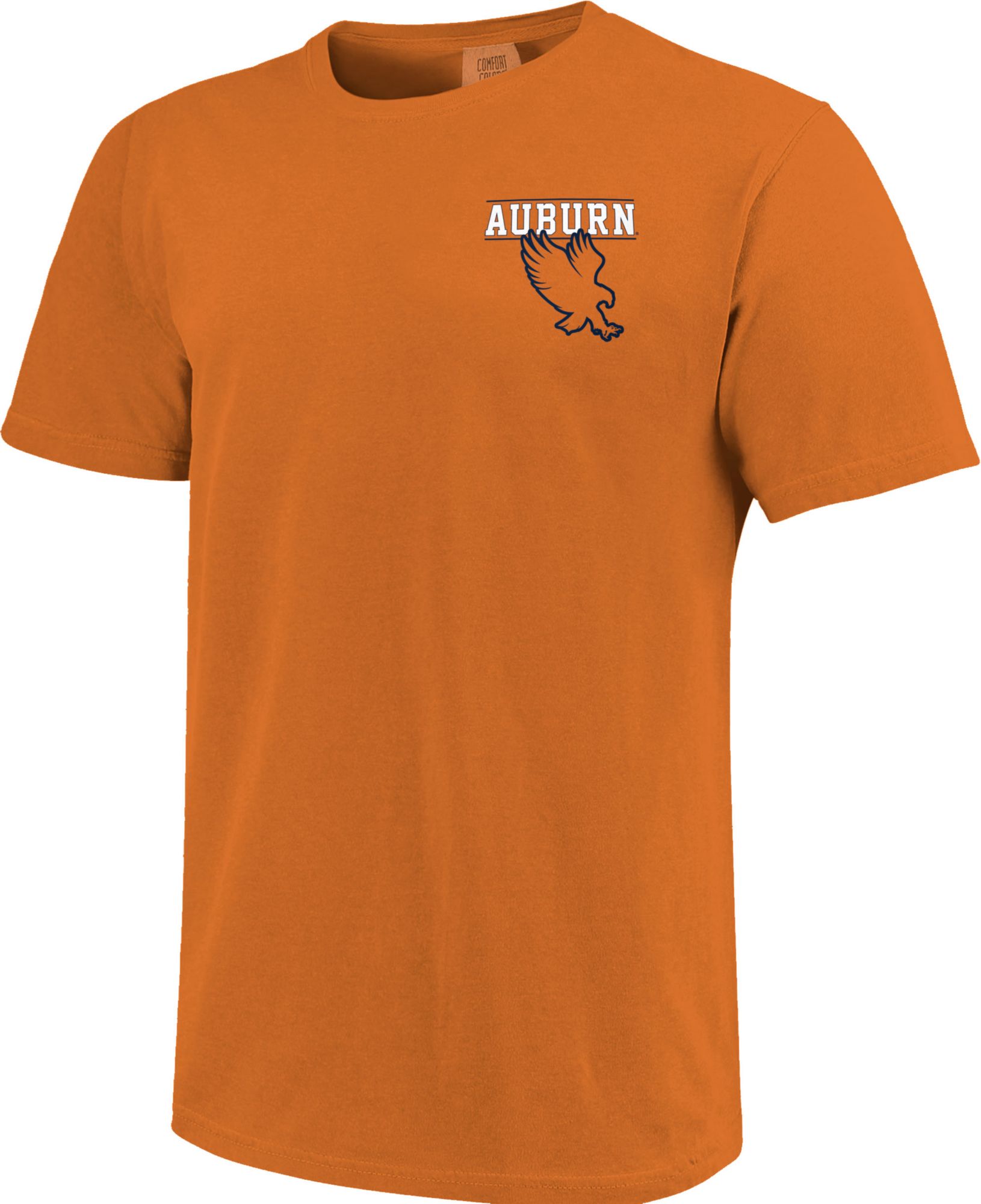 Image One Auburn Tigers Orange Striped Stamp T-Shirt