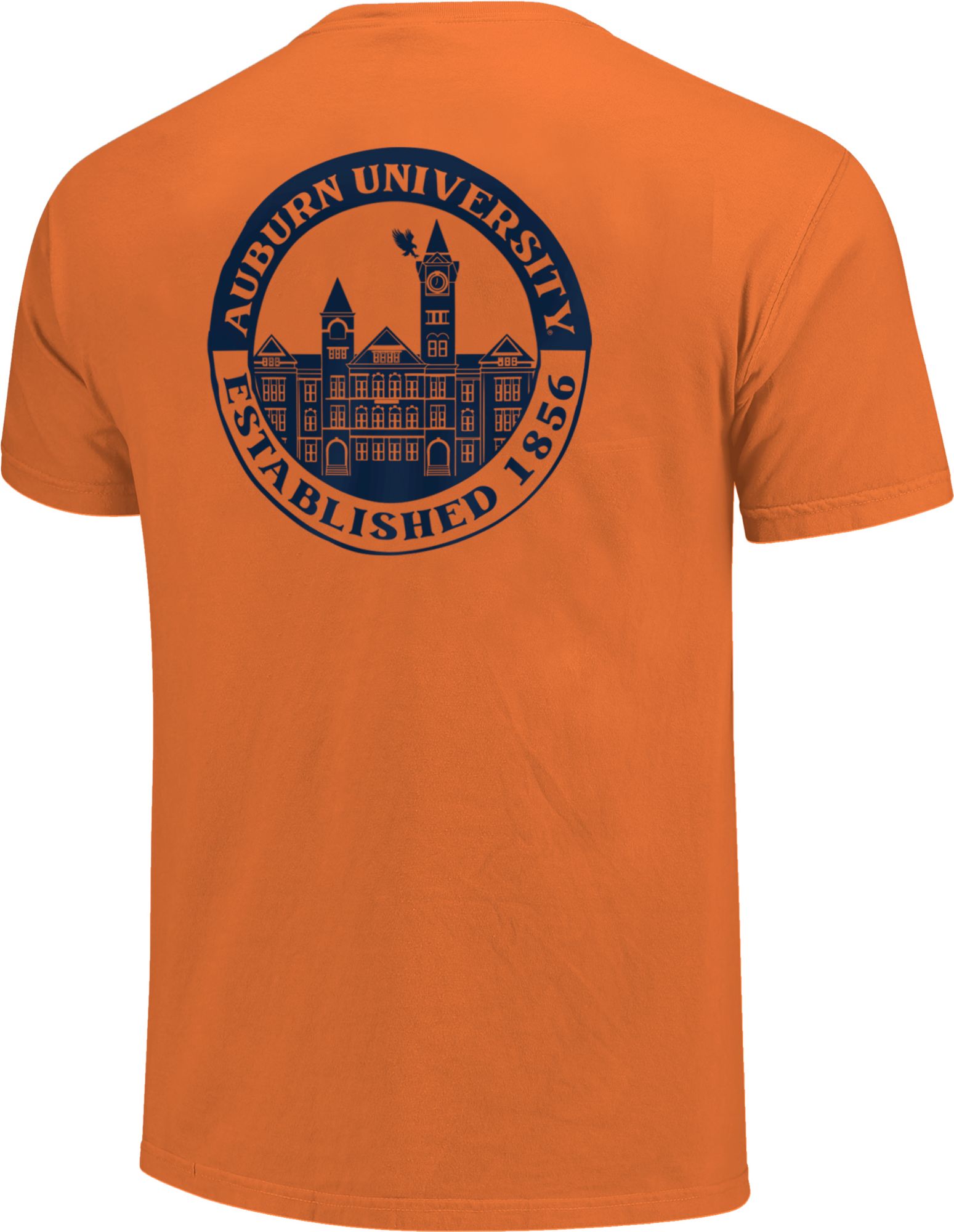 Image One Men's Auburn Tigers Orange Campus Building T-Shirt