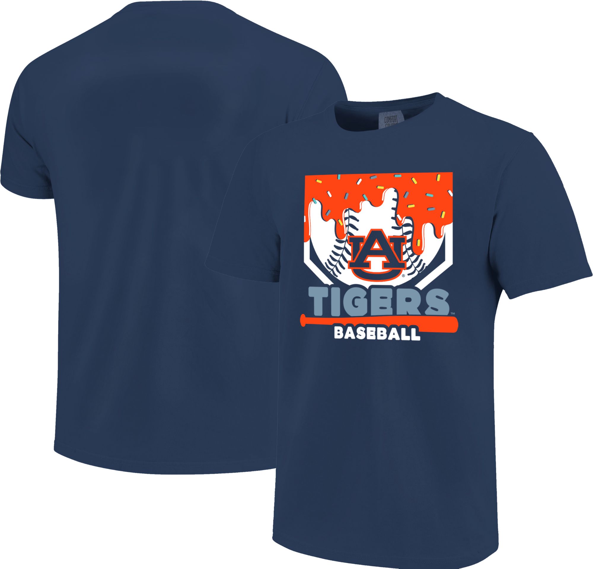 Image One Youth Auburn Tigers True Navy Home Plate Drip T-Shirt product image