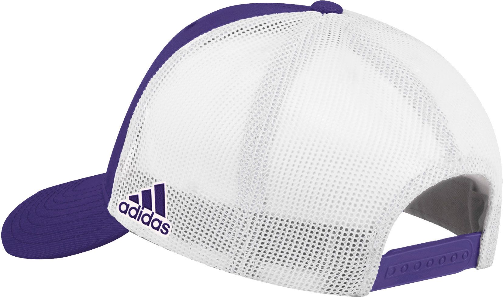 adidas Men's East Carolina Pirates Purple Adjustable Trucker Hat product image