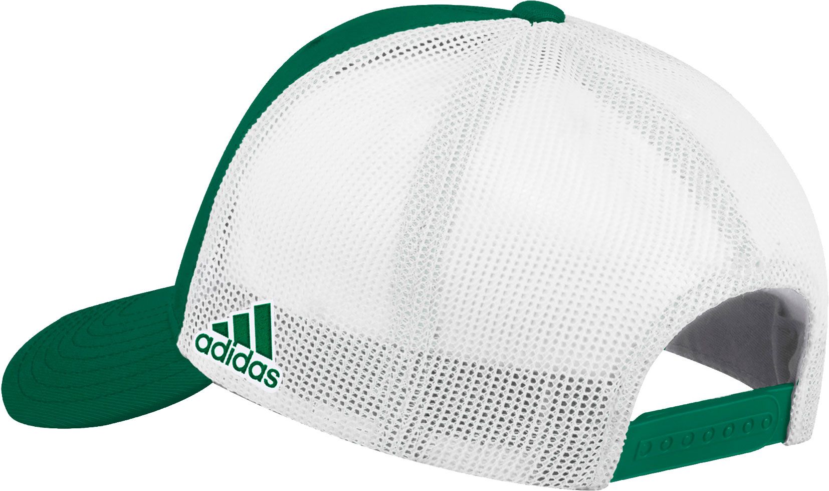 adidas Men's George Mason Patriots Green Adjustable Trucker Hat product image
