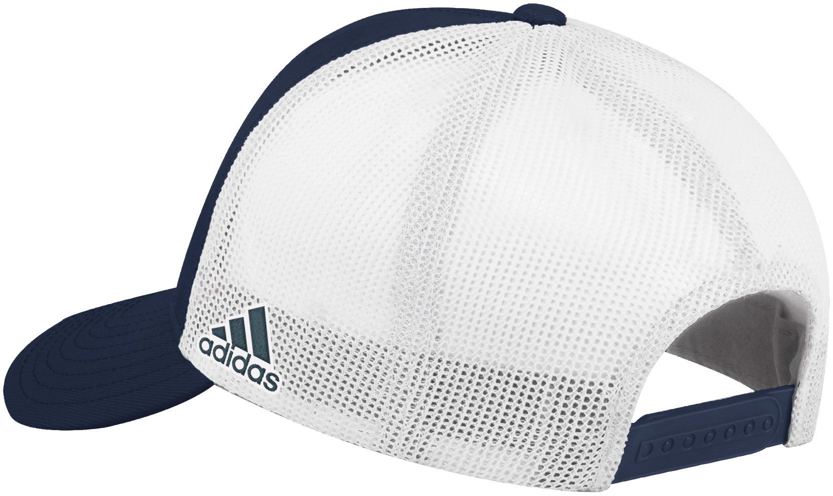 adidas Men's George Washington Colonials Blue Structured Adjustable Trucker Hat