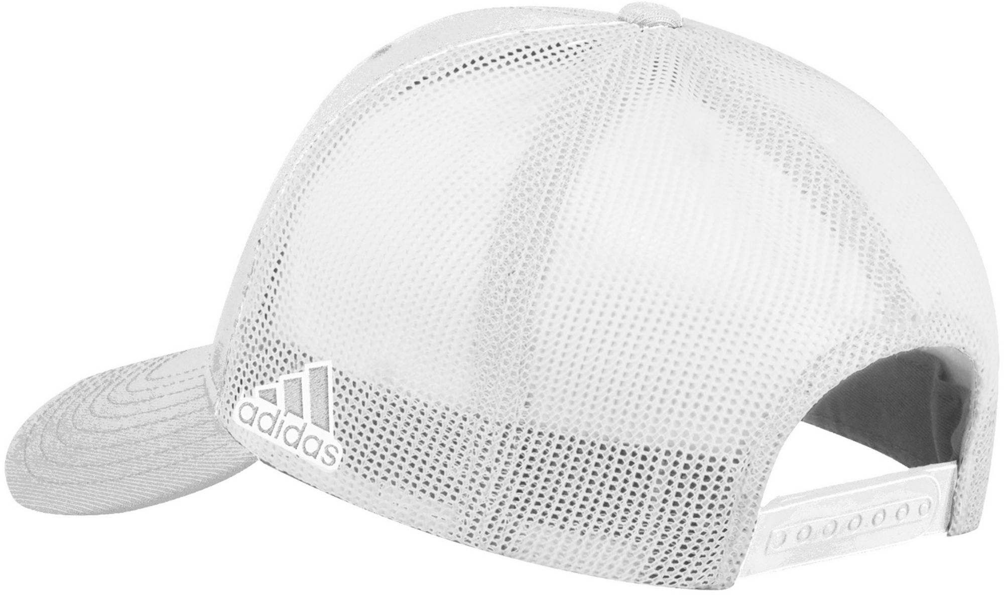 adidas Adult Rhode Island Rams Grey Structured Adjustable Trucker Hat product image