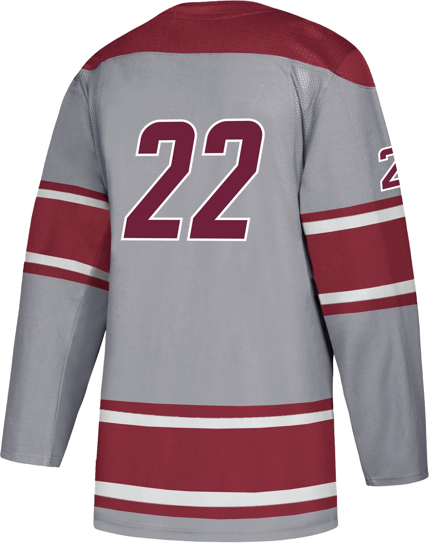 adidas Men's UMass Minutemen #22 Grey Replica Hockey Jersey product image
