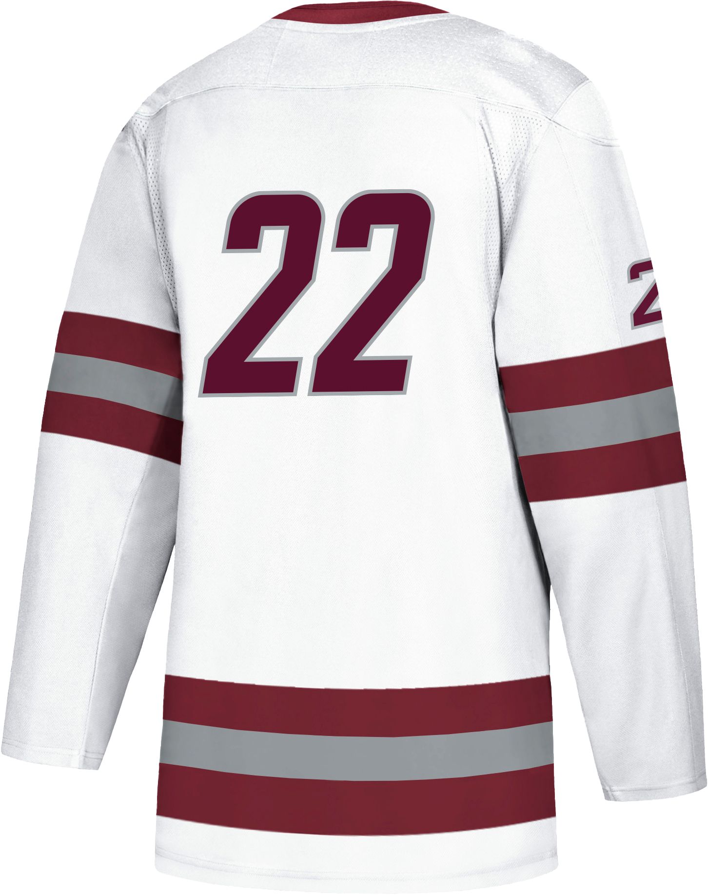 adidas Men's UMass Minutemen #22 White Replica Hockey Jersey product image