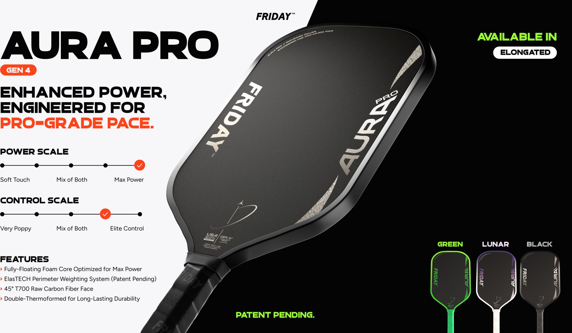 Friday Labs Aura Pro Pickleball Paddle product image