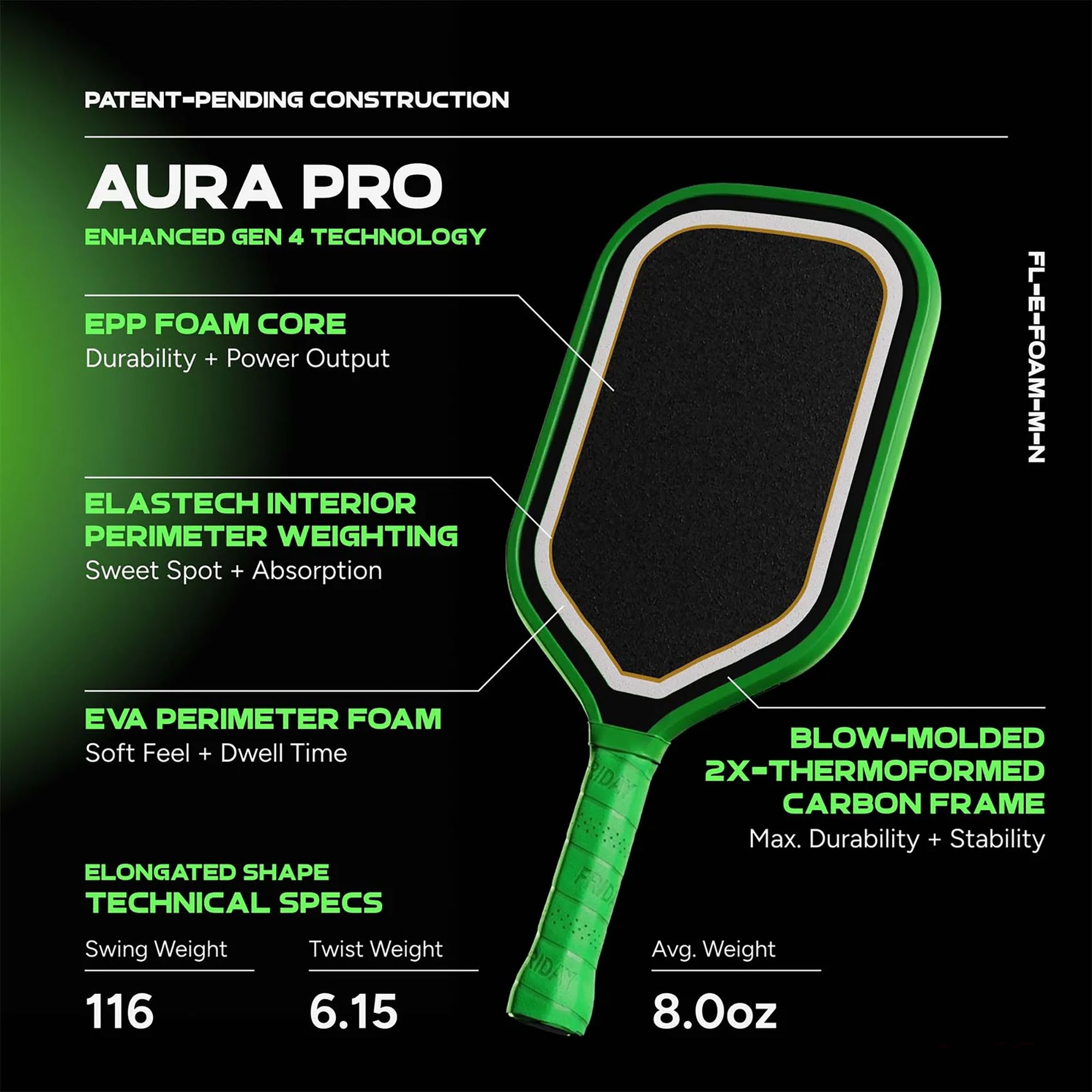 Friday Auro Pro Pickleball Paddle product image