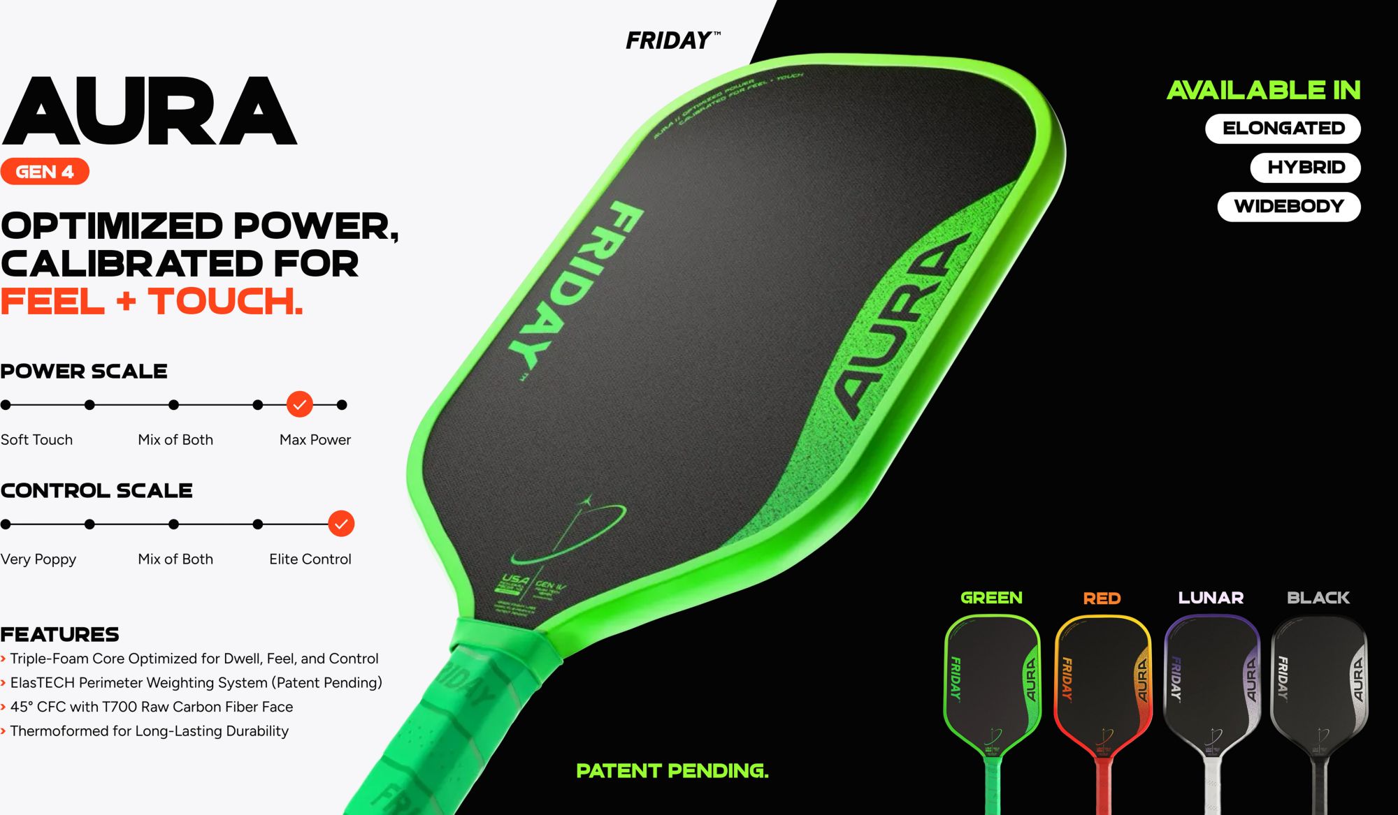 Friday Labs Aura Pickleball Paddle product image