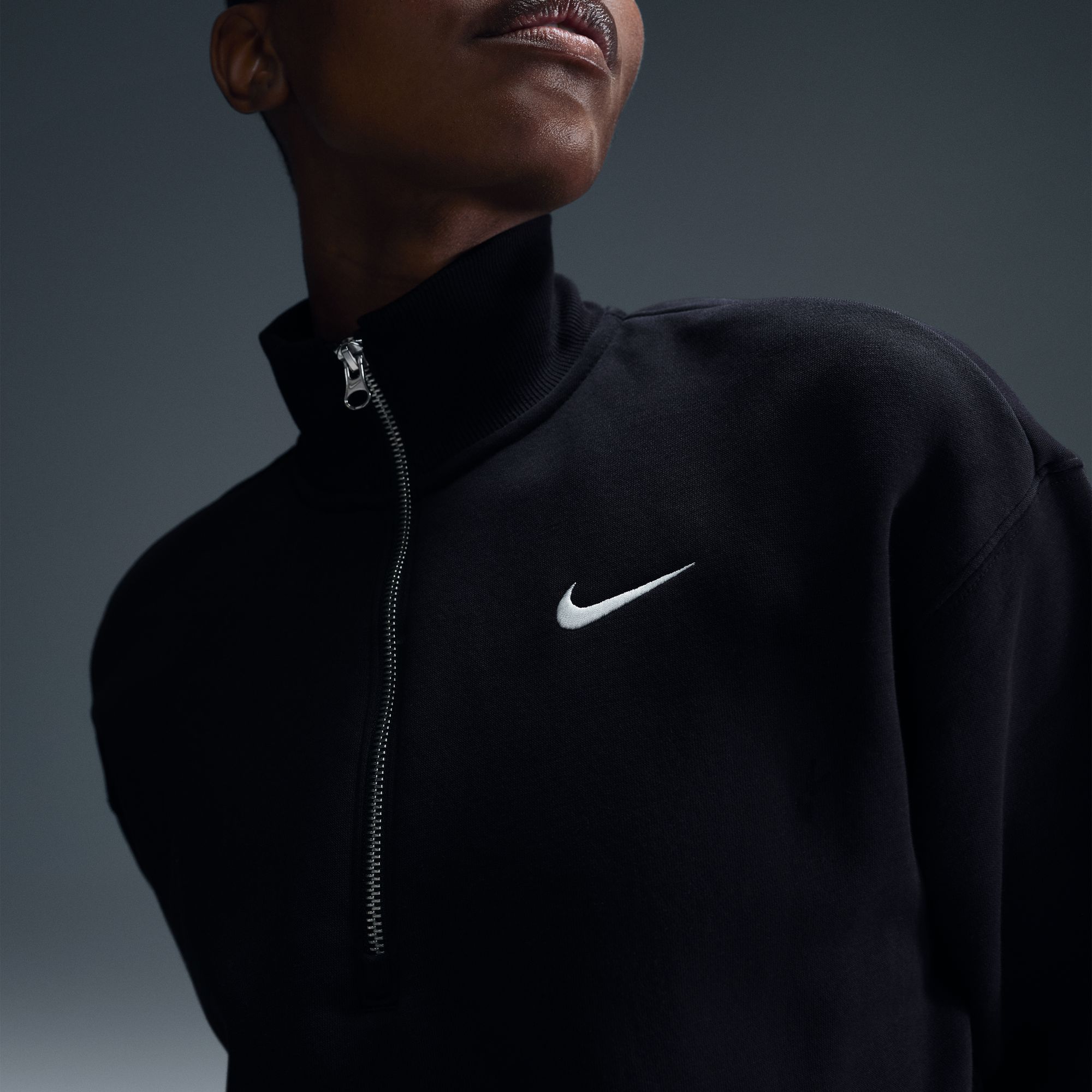 Nike Women's Sportswear Phoenix Fleece Oversized 1/2-Zip Crop Sweatshirt product image
