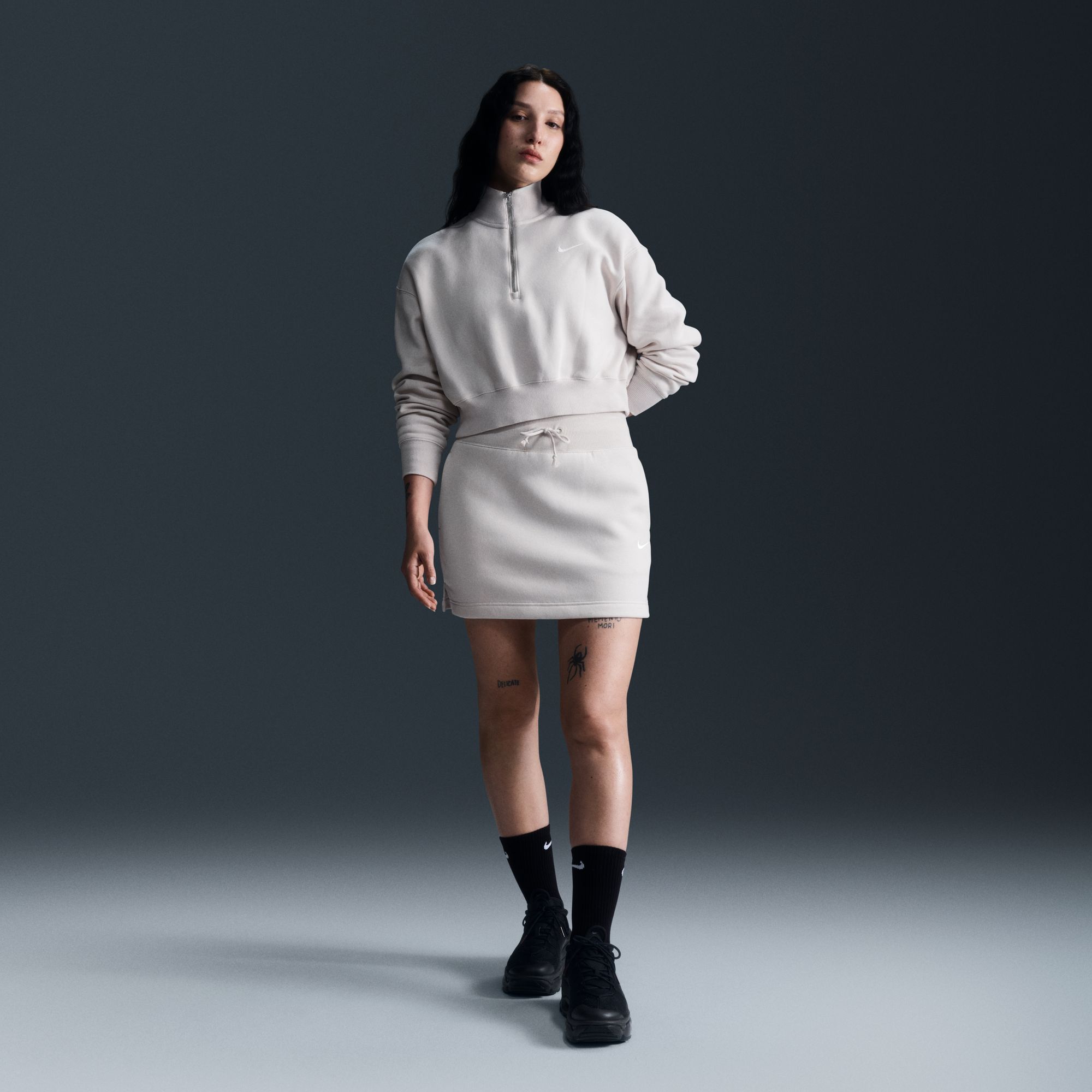 Nike Women's Sportswear Phoenix Fleece Oversized 1/2-Zip Crop Sweatshirt product image