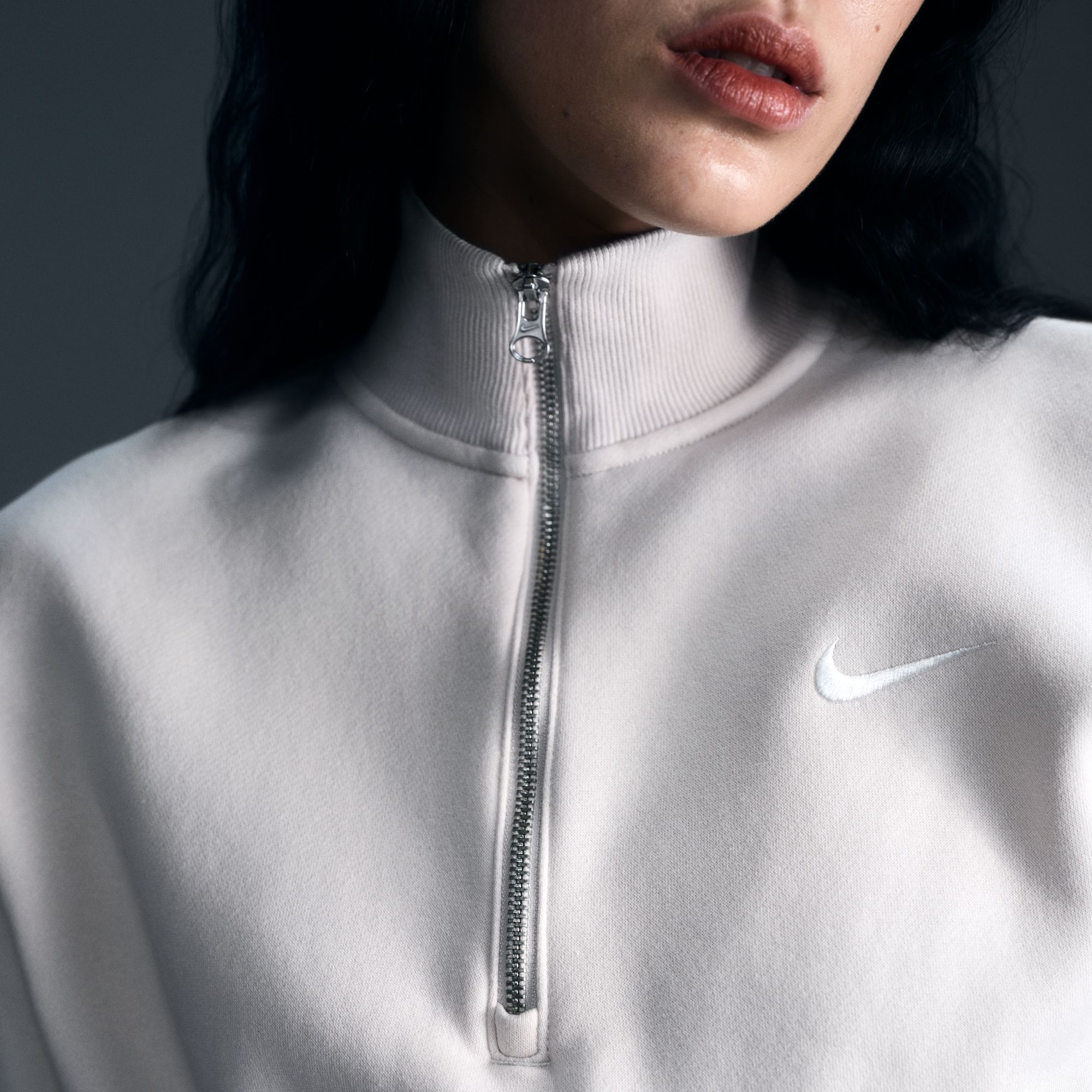 Nike Women's Sportswear Phoenix Fleece Oversized 1/2-Zip Crop Sweatshirt product image