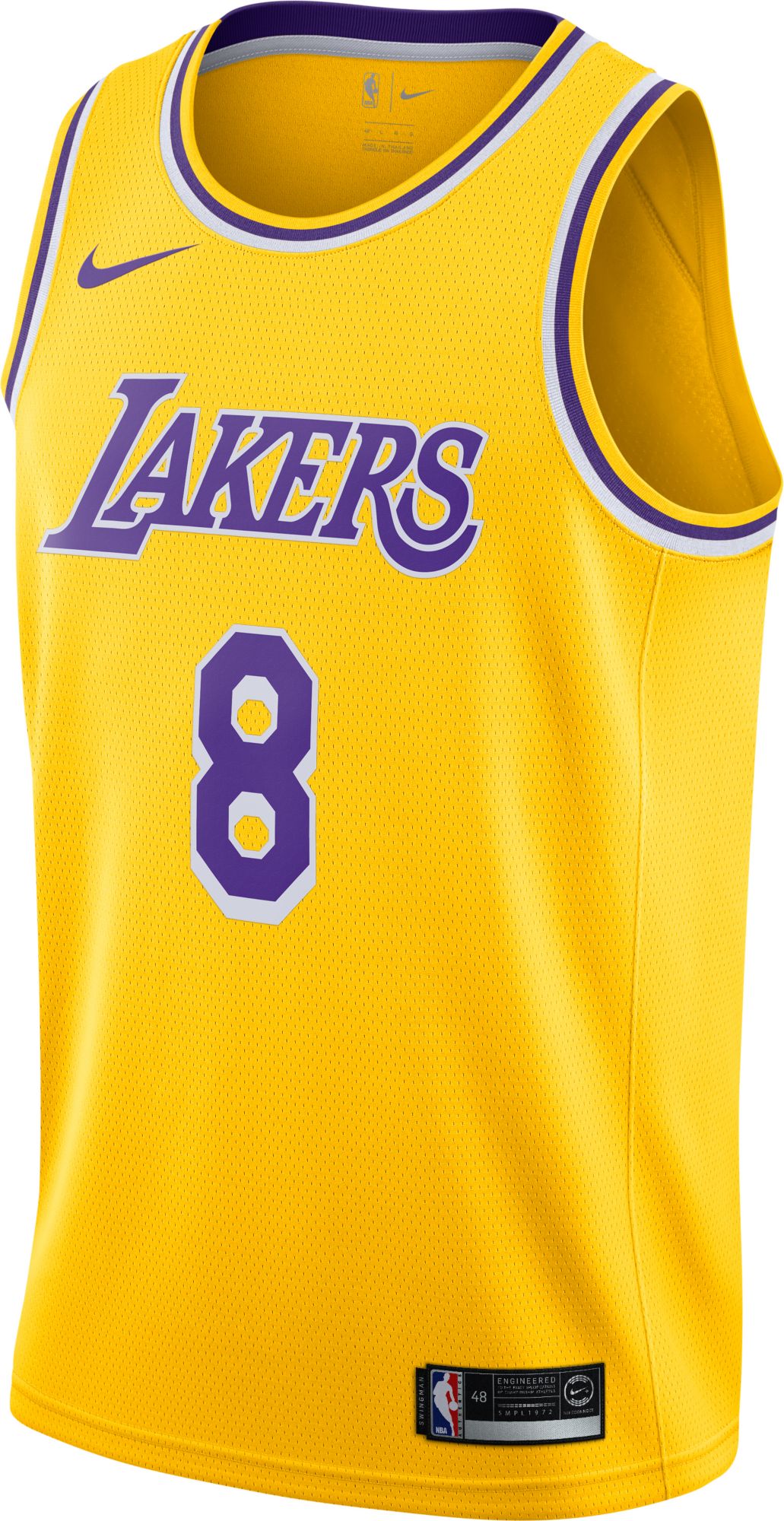 Nike Men's Los Angeles Lakers Kobe Bryant #8 Dri-FIT Gold Swingman Jersey product image