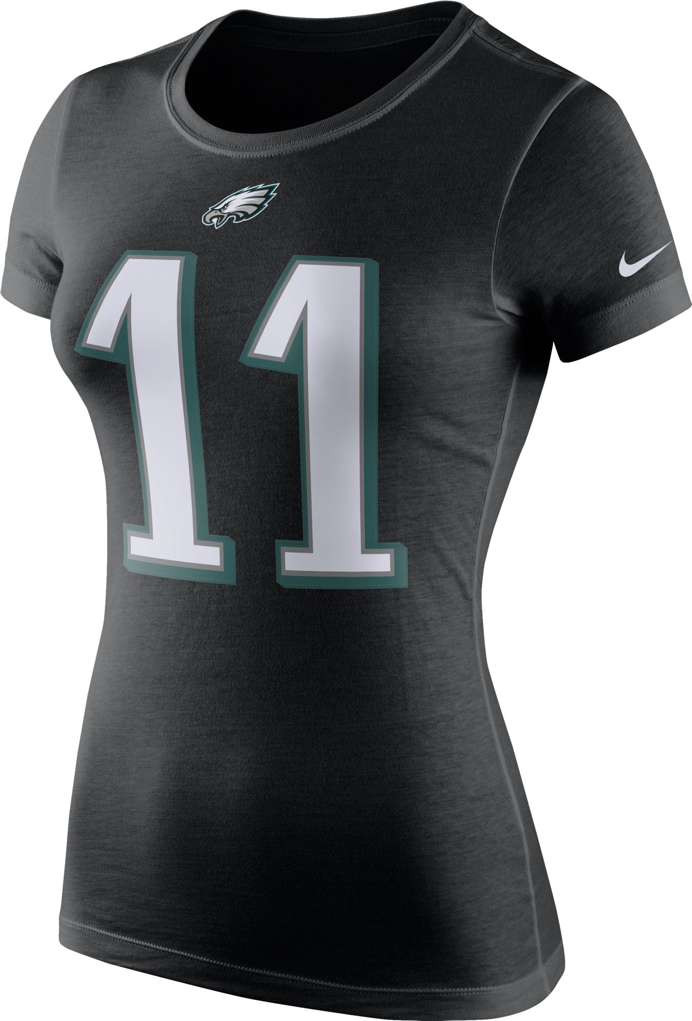 Nike Women's Philadelphia Eagles Carson Wentz #11 Pride Logo Black T-Shirt product image