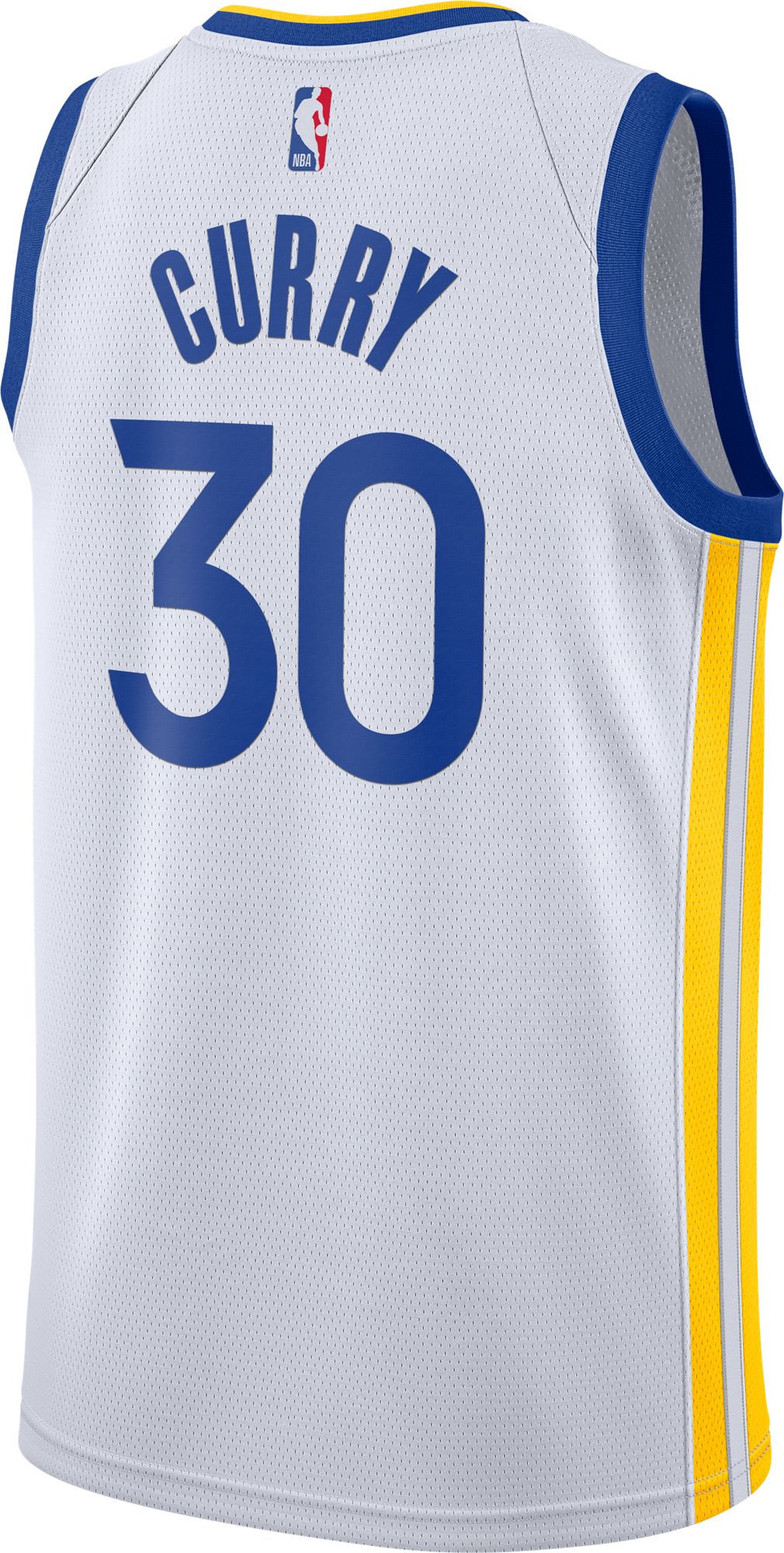 Nike Men's Golden State Warriors Stephen Curry #30 White Dri-FIT Swingman Jersey product image