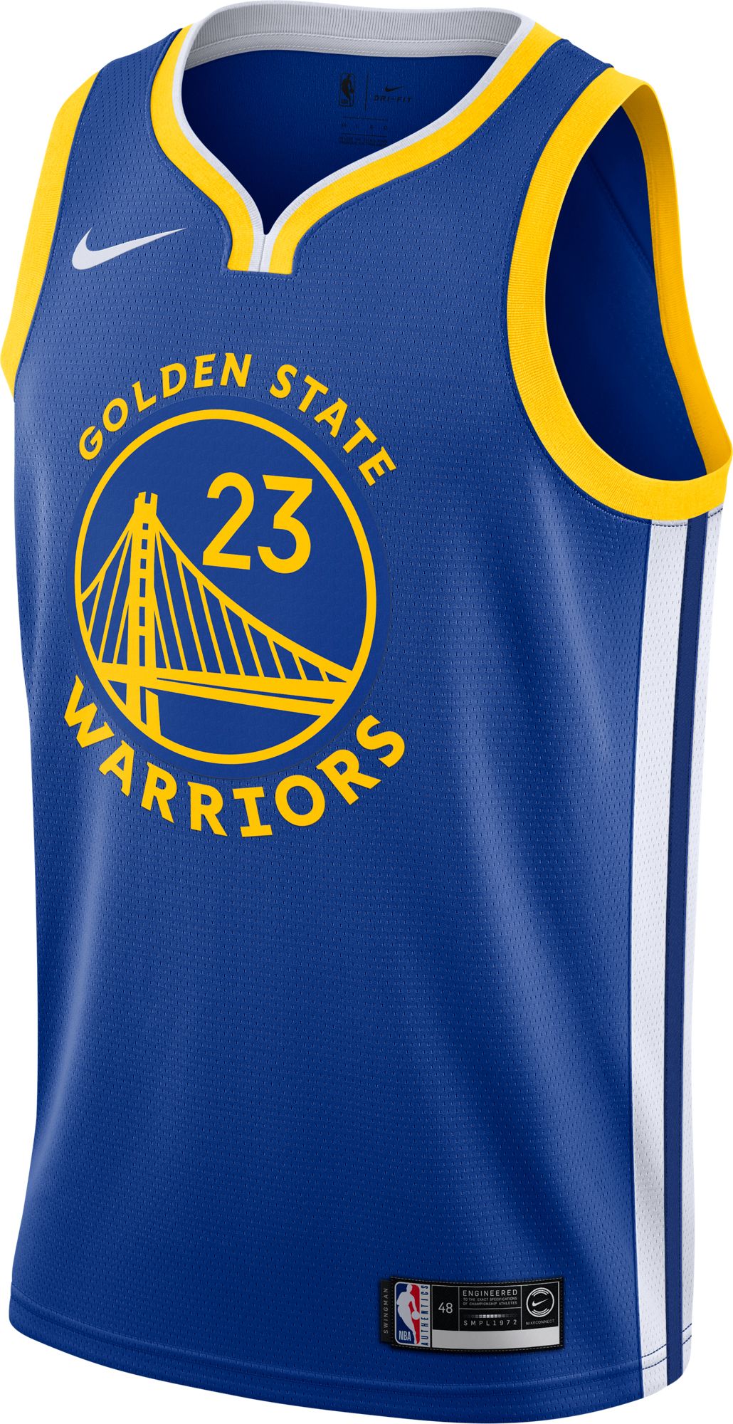 swingman dri warriors nike jersey golden royal state draymond