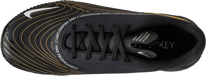 Nike Vapor Drive Field Hockey Shoes Black Gold Mens 12 AV6634 017 NWOB