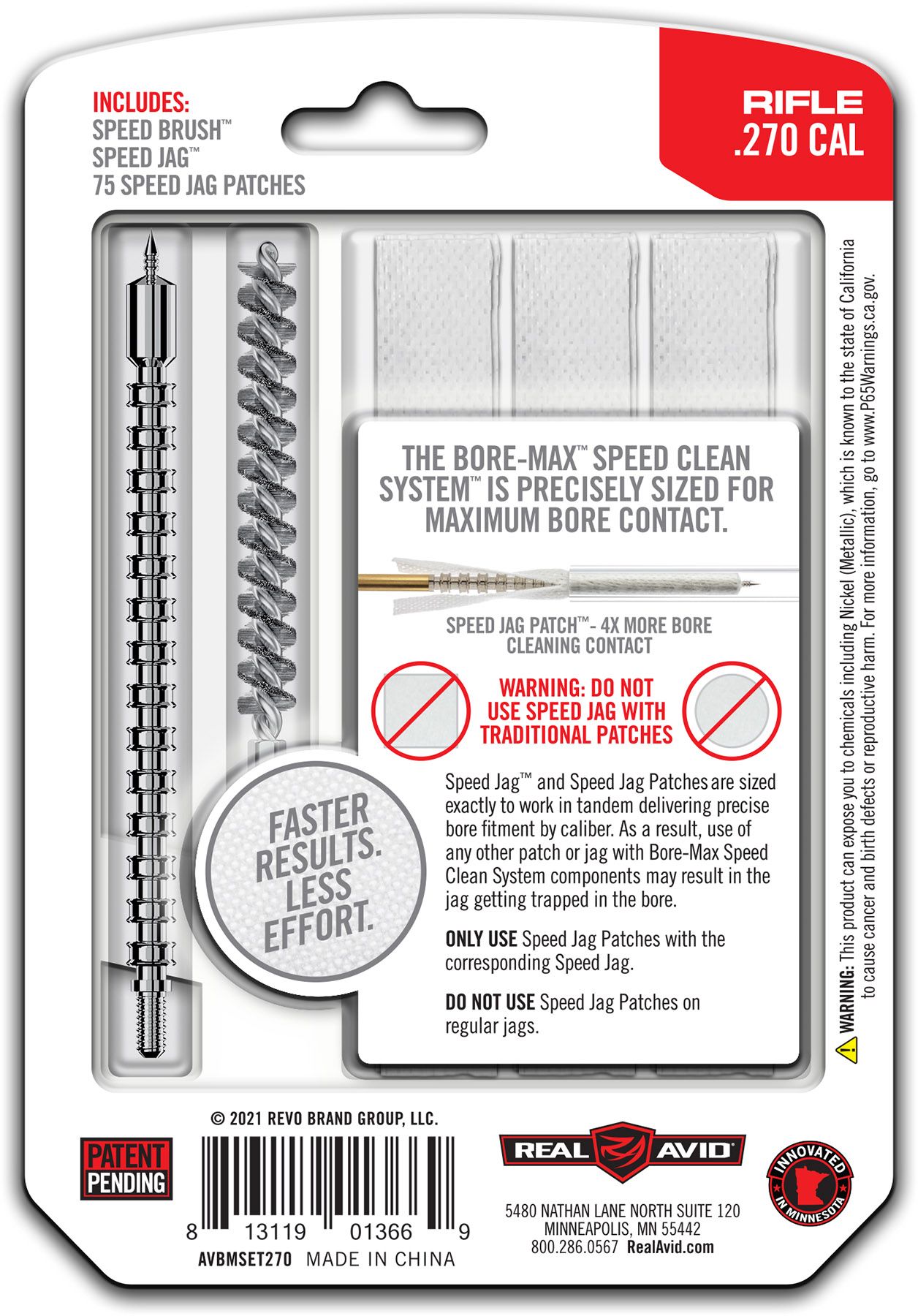 Real Avid Bore-Max Speed Clean Upgrade Set .270 product image