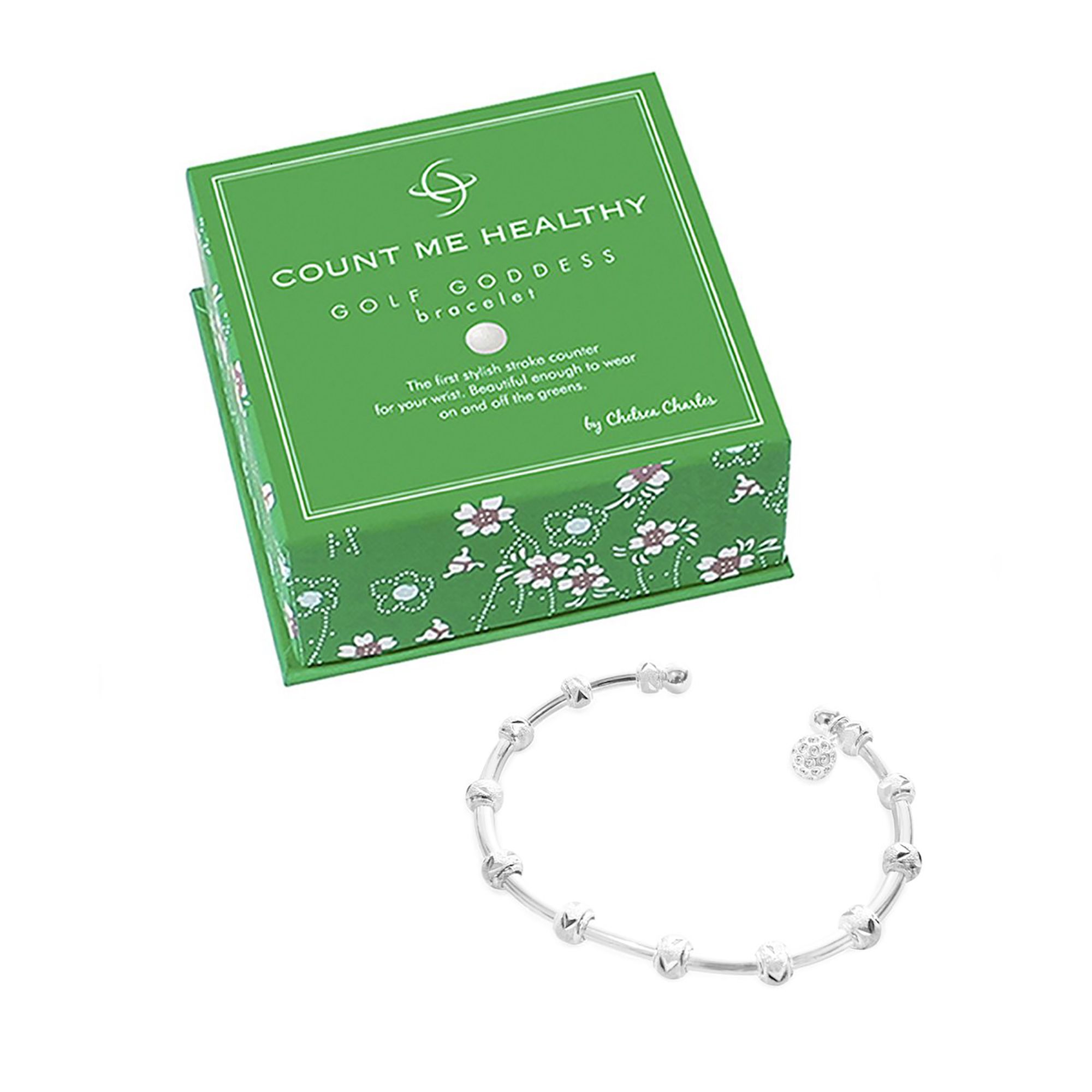 Chelsea Charles Golf Goddess Stroke Counter Bracelet with Golf Ball Charm