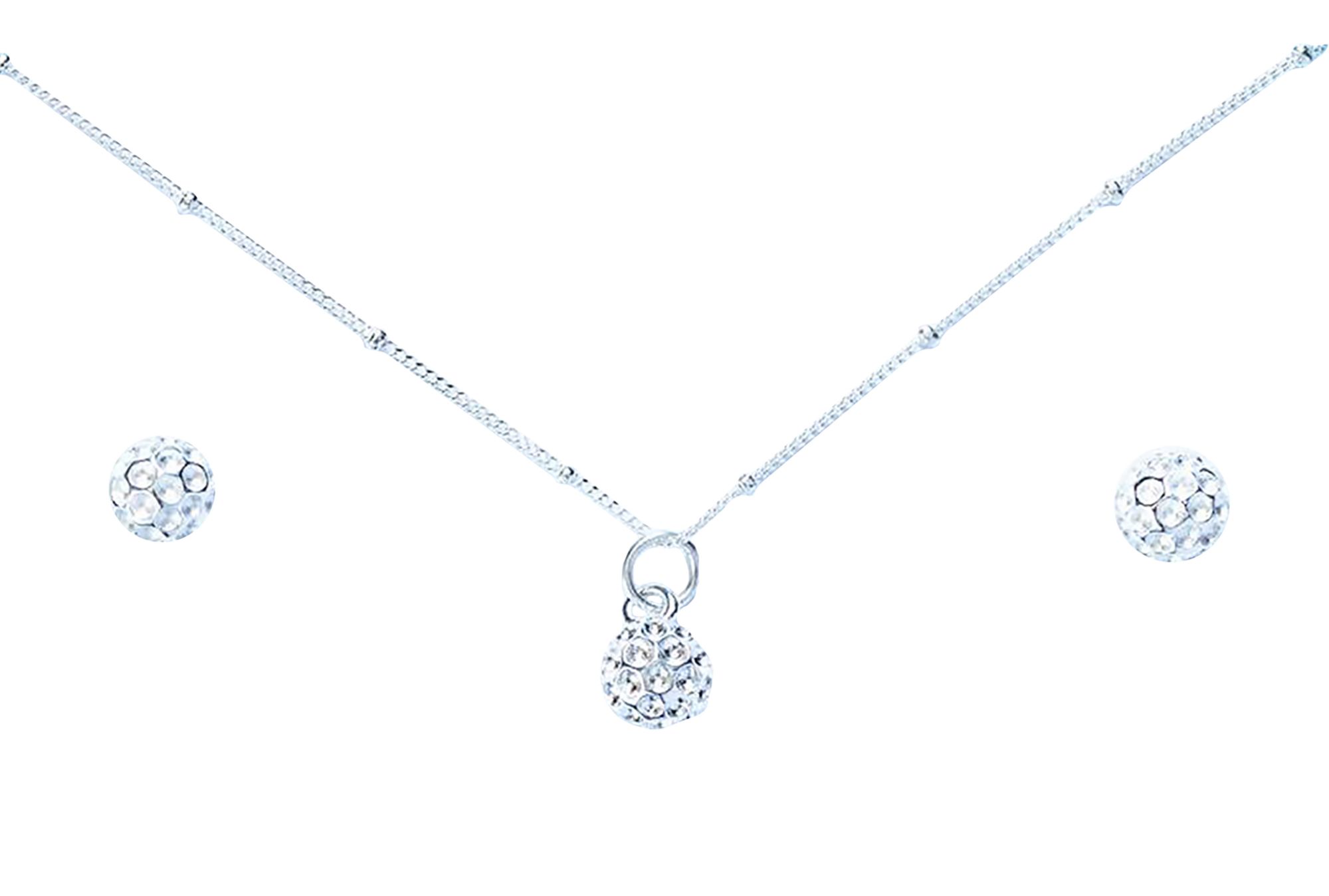 Chelsea Charles Golf Ball Charm Necklace & Earrings Gift Set product image