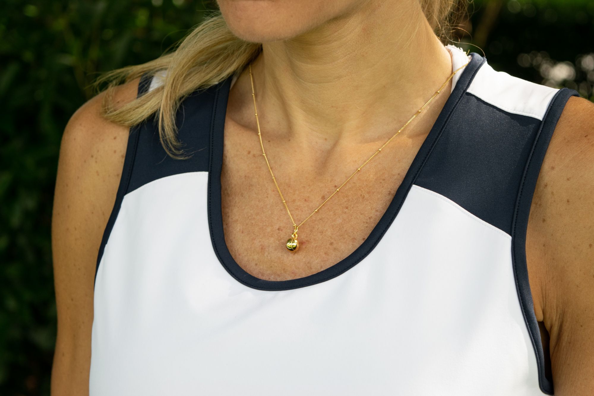 Chelsea Charles Tennis Ball Charm Necklace