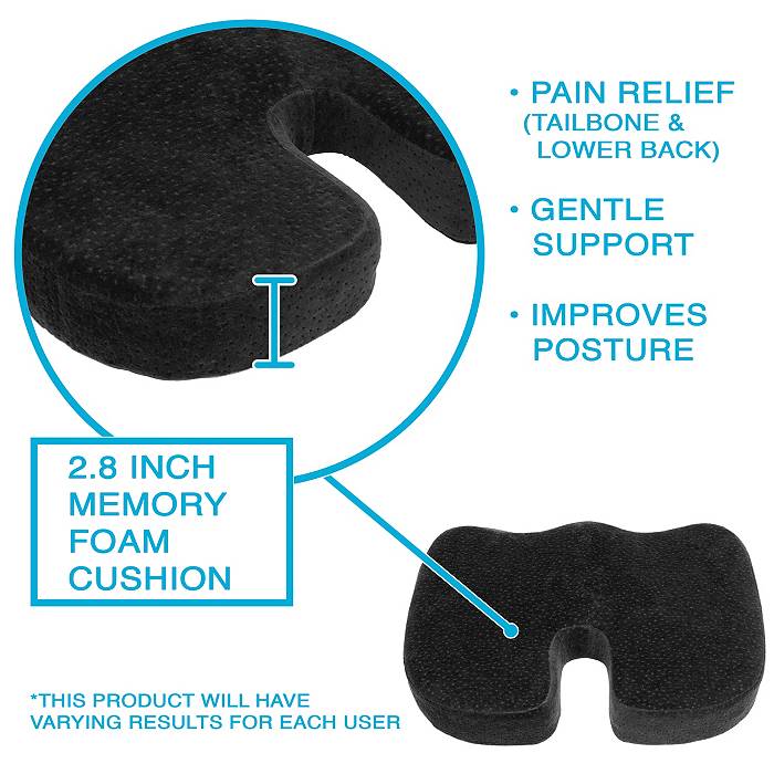 Memory Foam Seat Cushion For Back Pain Orthopedic Beauty Butt