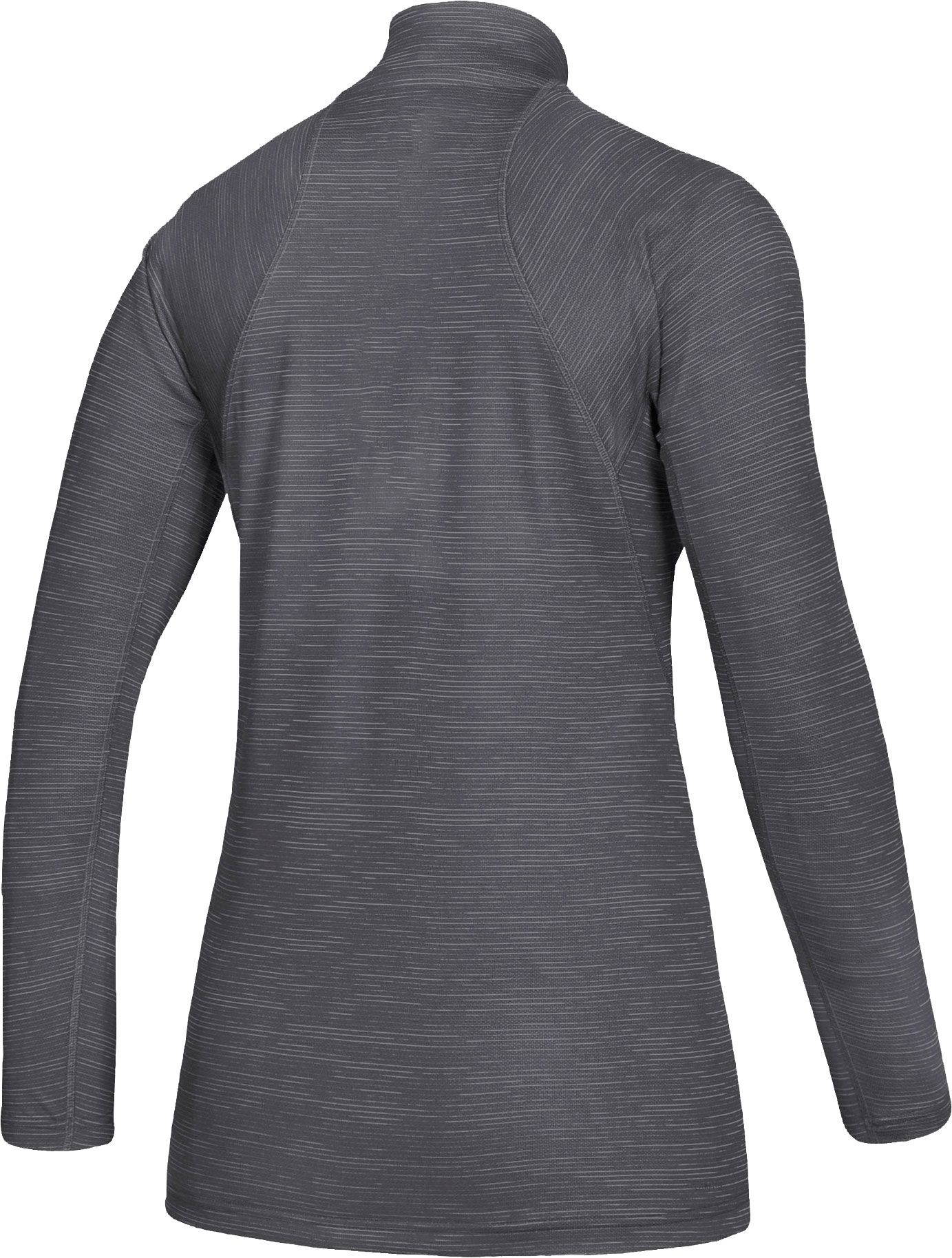 adidas Women's Wyoming Cowboys Grey Game Mode Sideline Quarter-Zip Shirt product image
