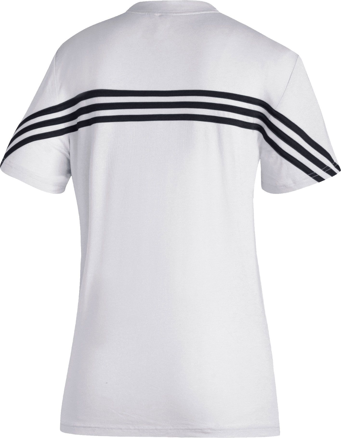 adidas Women's Louisiana Tech Bulldogs Must-Have 3-Stripe White T-Shirt product image
