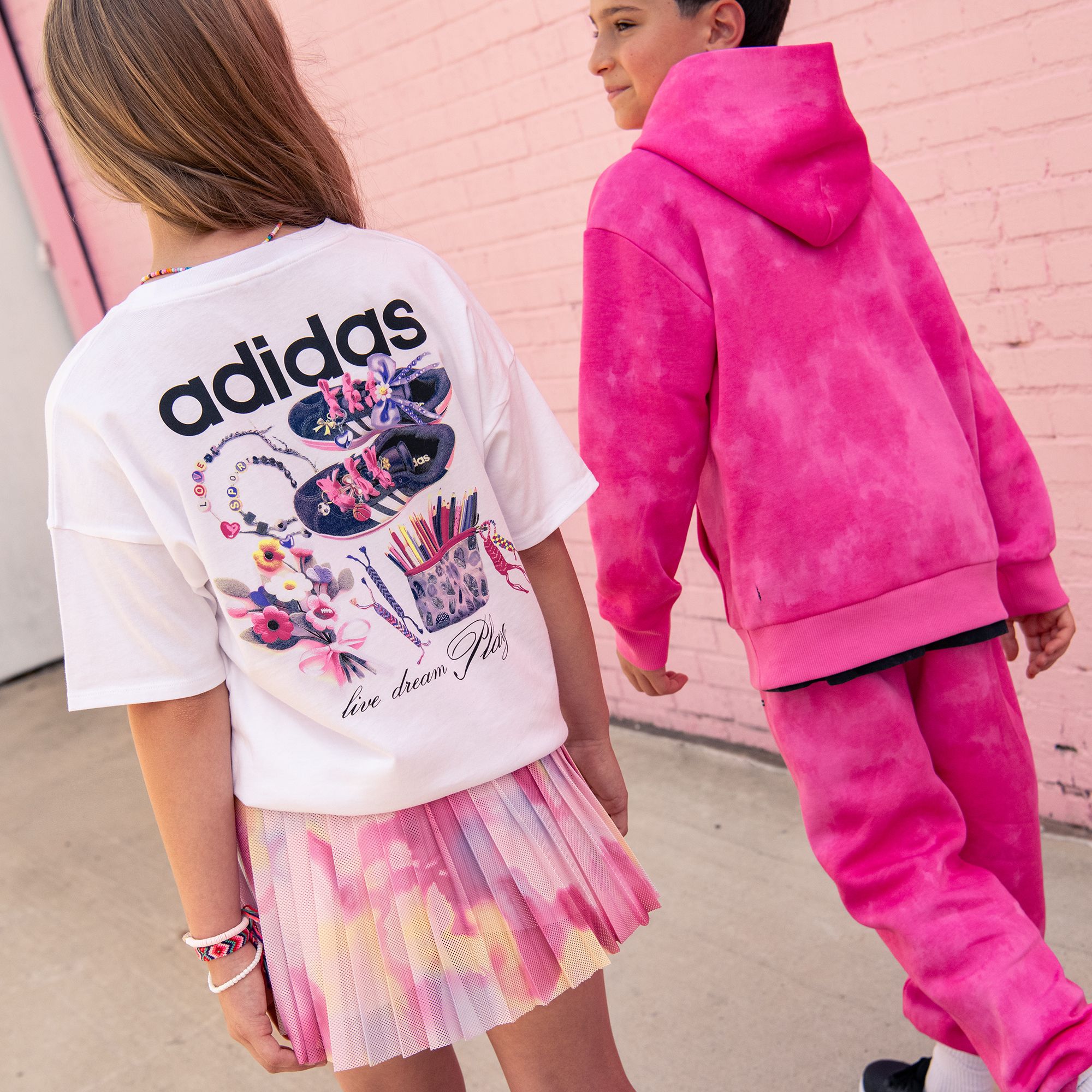adidas Girls' Detached Waistband Printed Mesh Skort product image