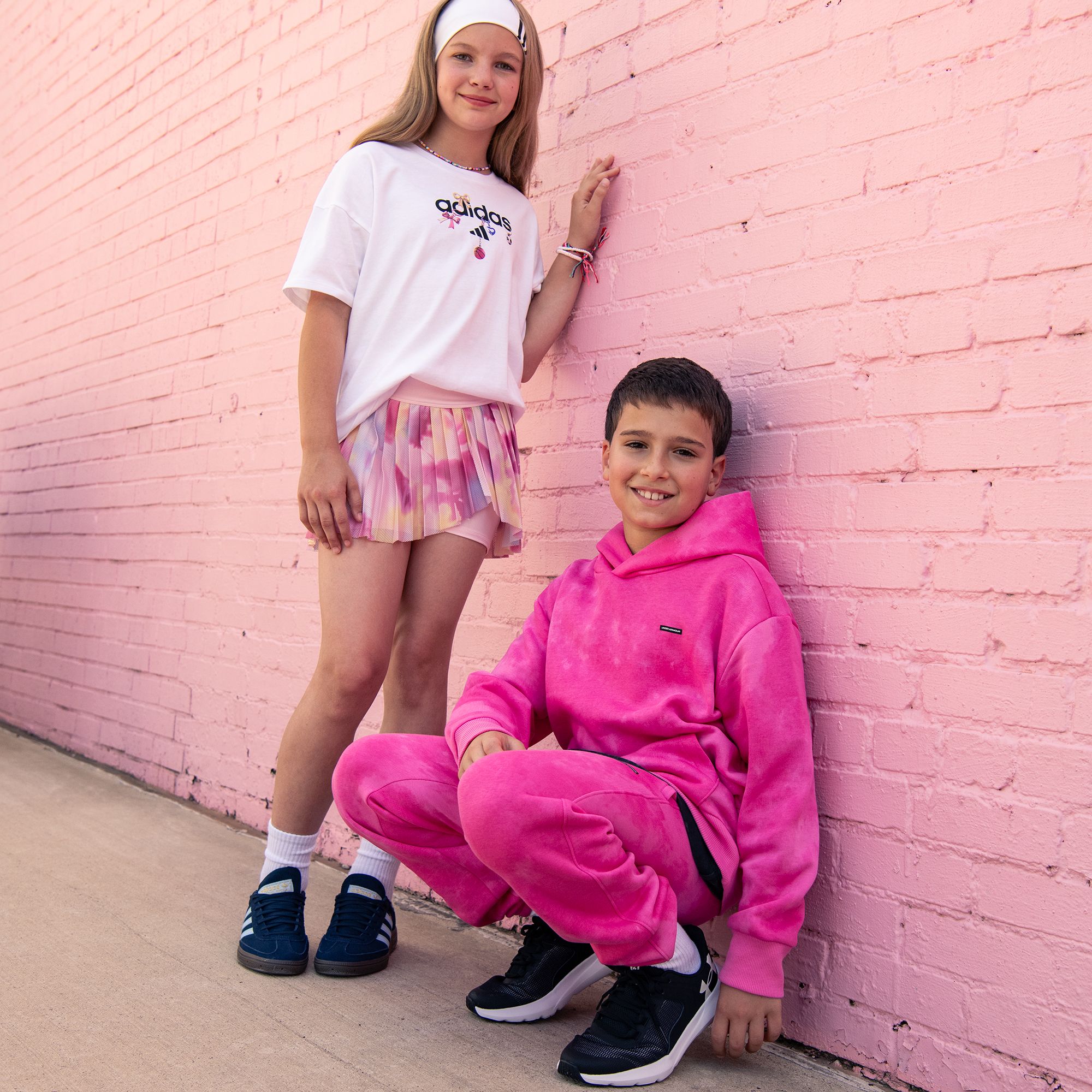 adidas Girls' Detached Waistband Printed Mesh Skort product image