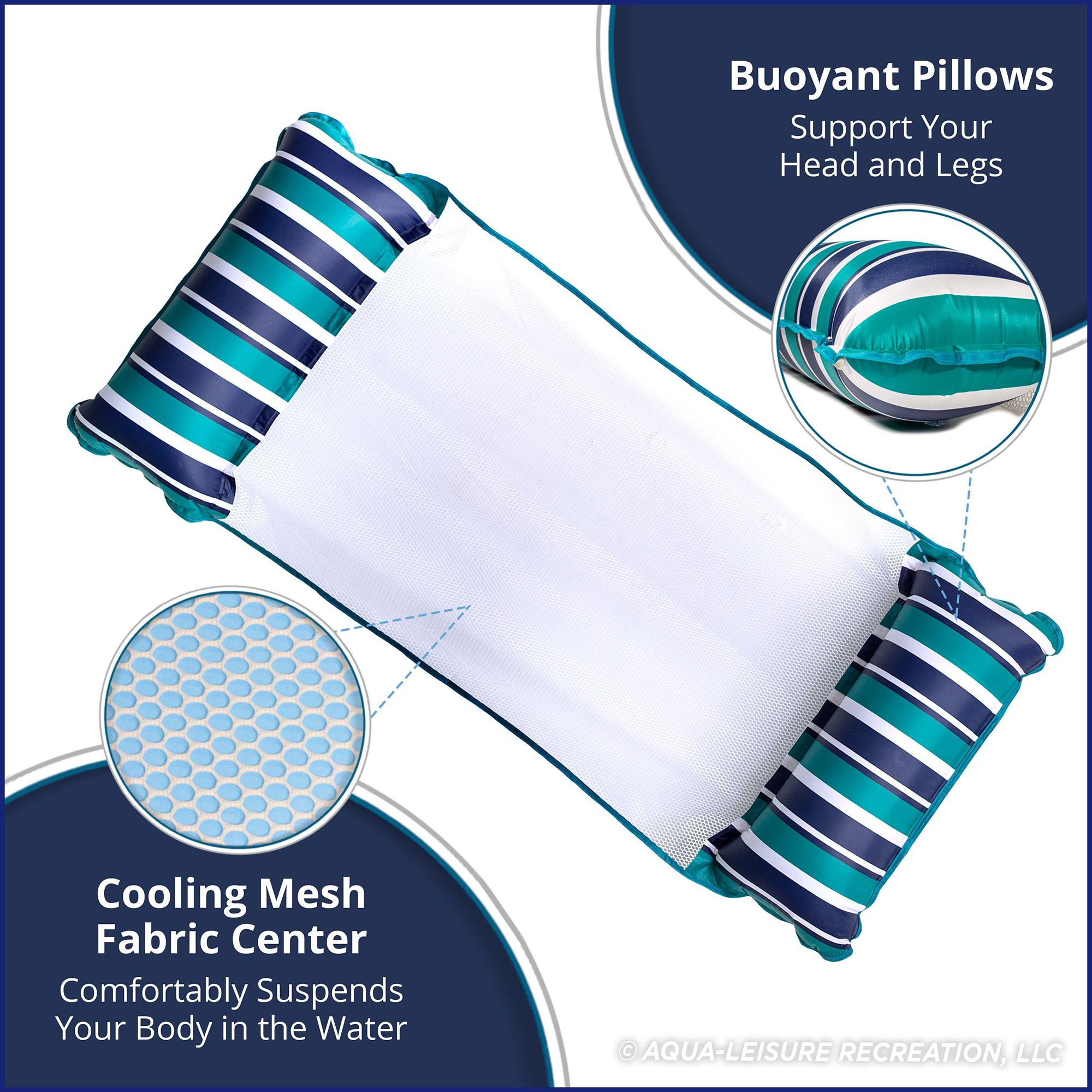 Aqua Leisure XL 4-in-1 Monterey Hammock Blue product image
