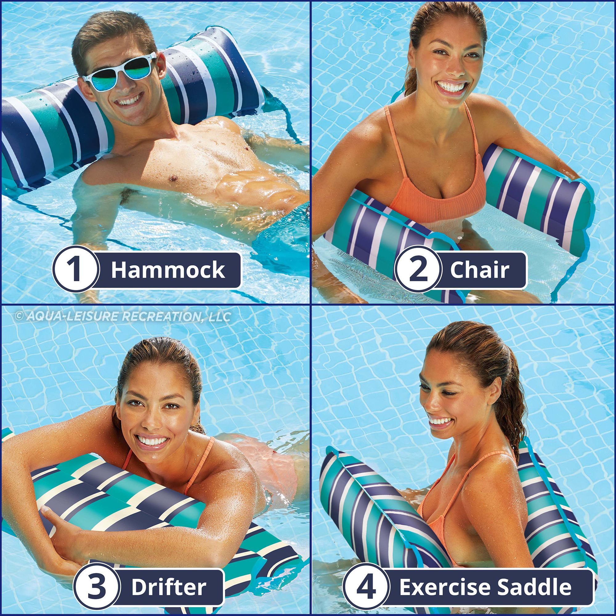 Aqua Leisure XL 4-in-1 Monterey Hammock Blue product image
