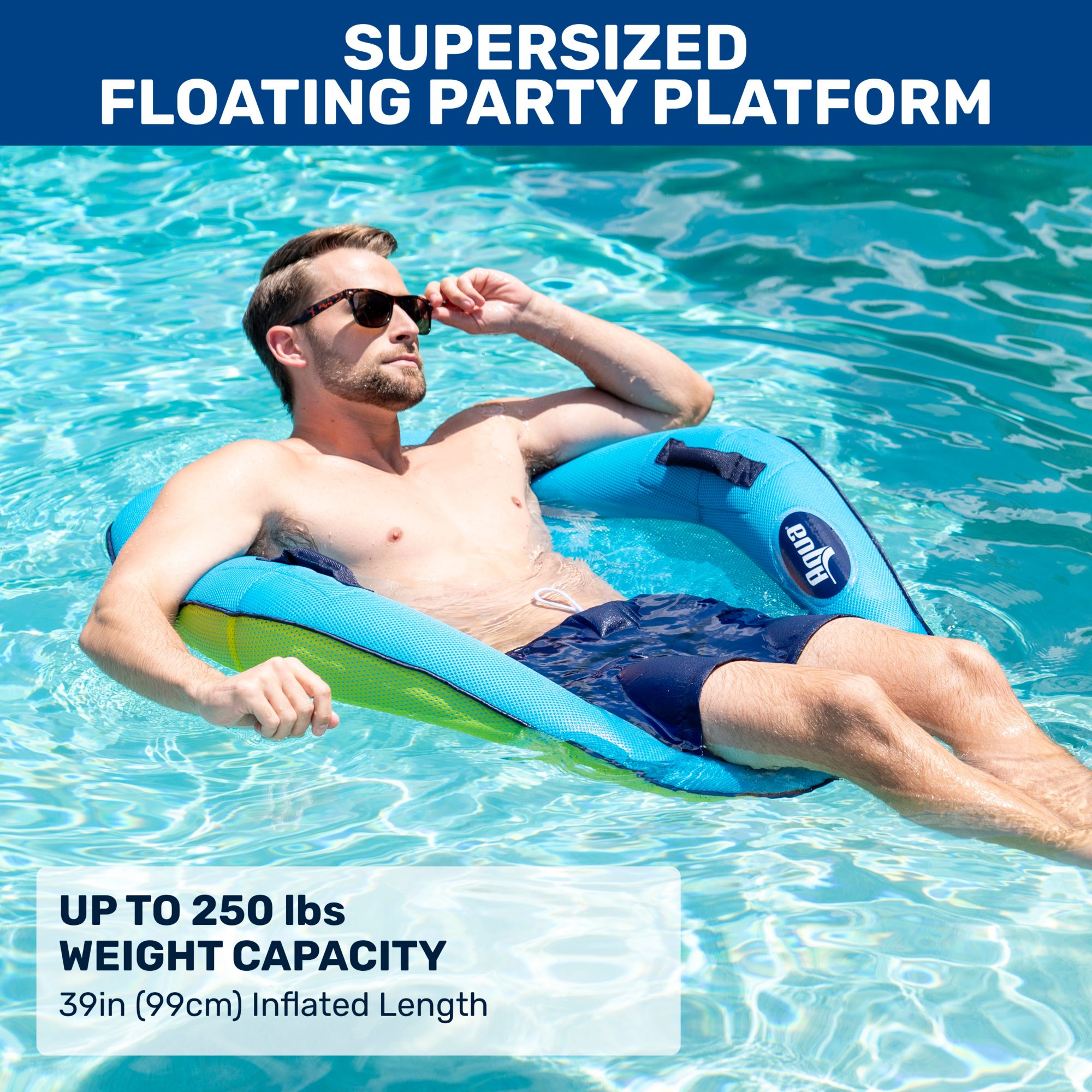 Aqua Leisure Supreme Aqua Hex Pool Chair product image