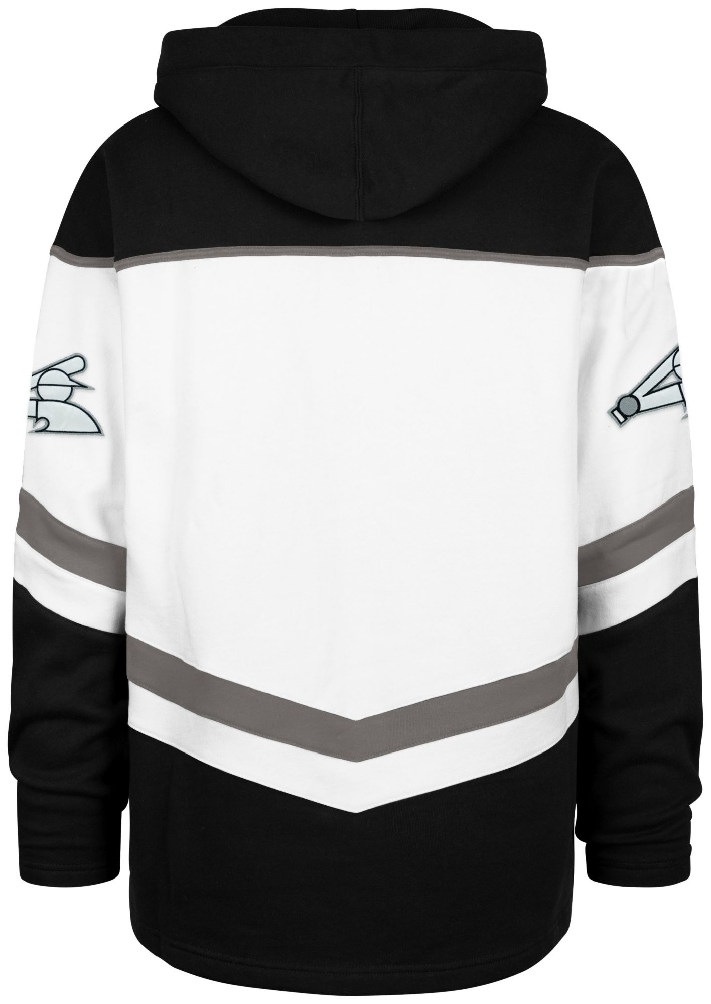 '47 Men's Chicago White Sox White Tri Satin Layup Lacer Hoodie product image