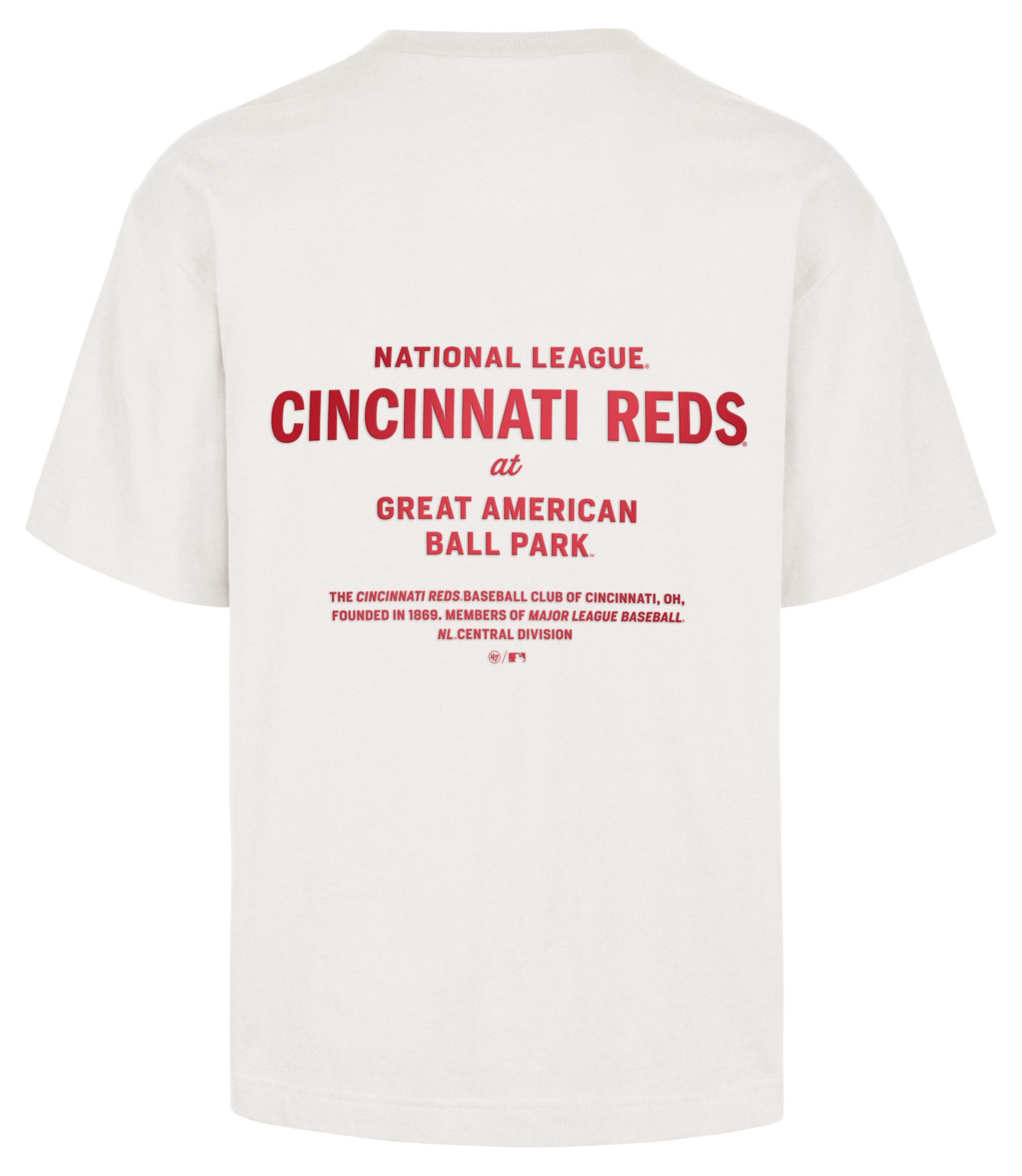 '47 Men's Cincinnati Reds White Leon Foundation T-Shirt product image