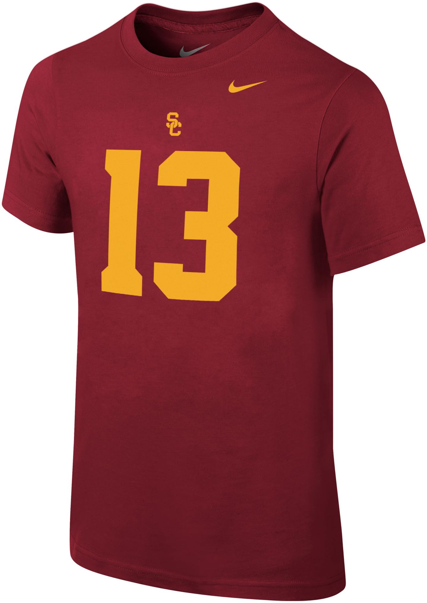 Nike Youth USC Trojans #13 Cardinal Caleb Williams Player T-Shirt