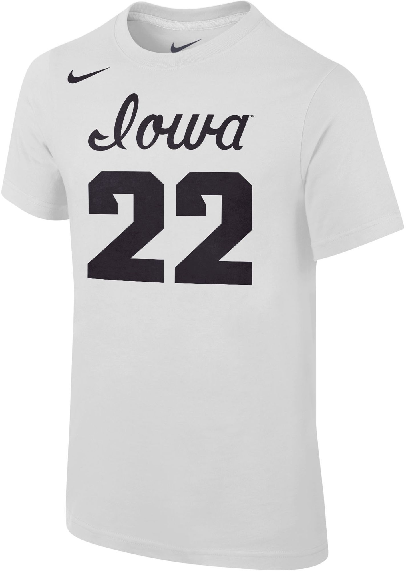 Nike Youth Iowa Hawkeyes #22 White Caitlin Clark Jersey T-Shirt