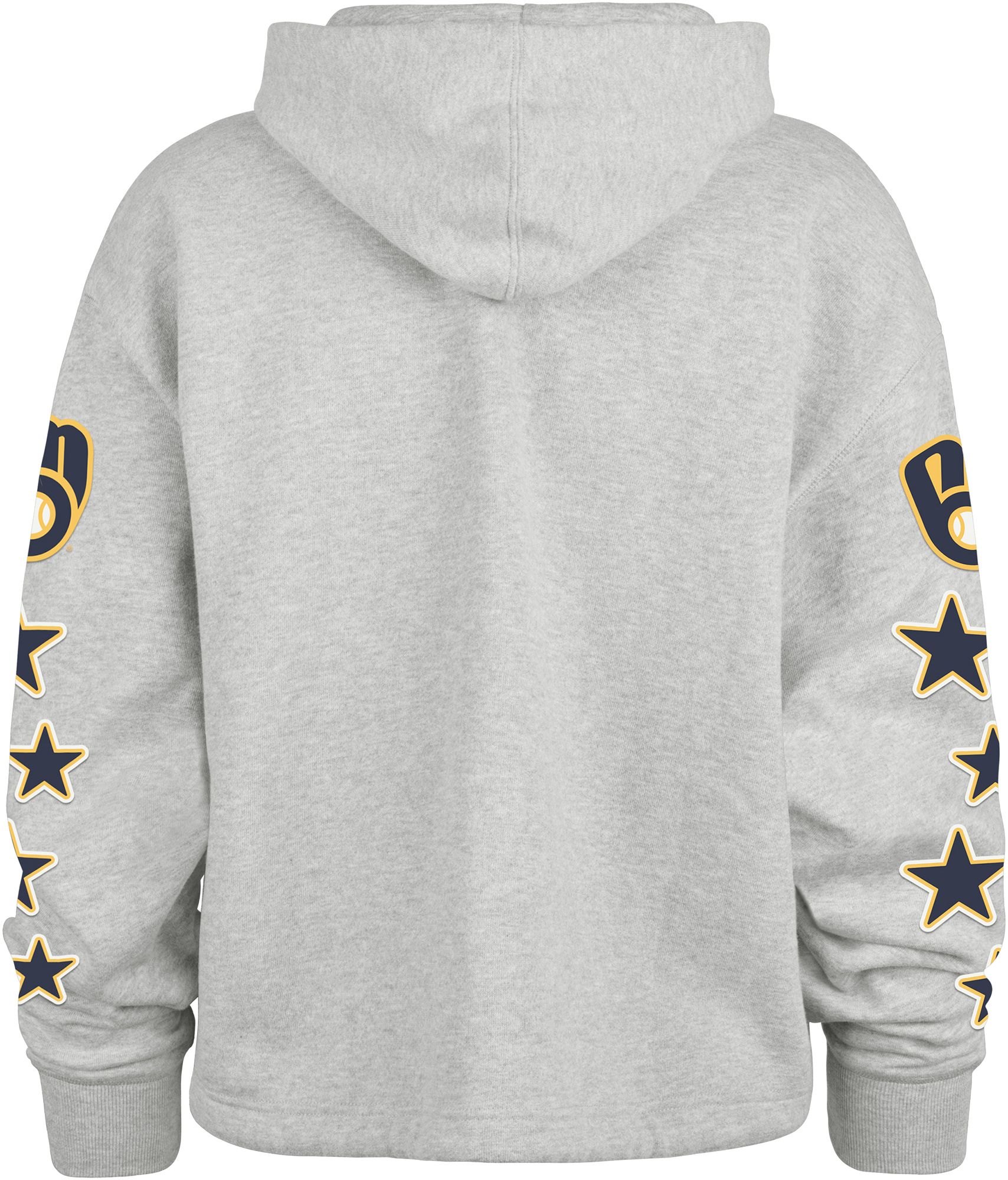 '47 Women's Milwaukee Brewers Gray Venice Starry Eyed Hoodie product image