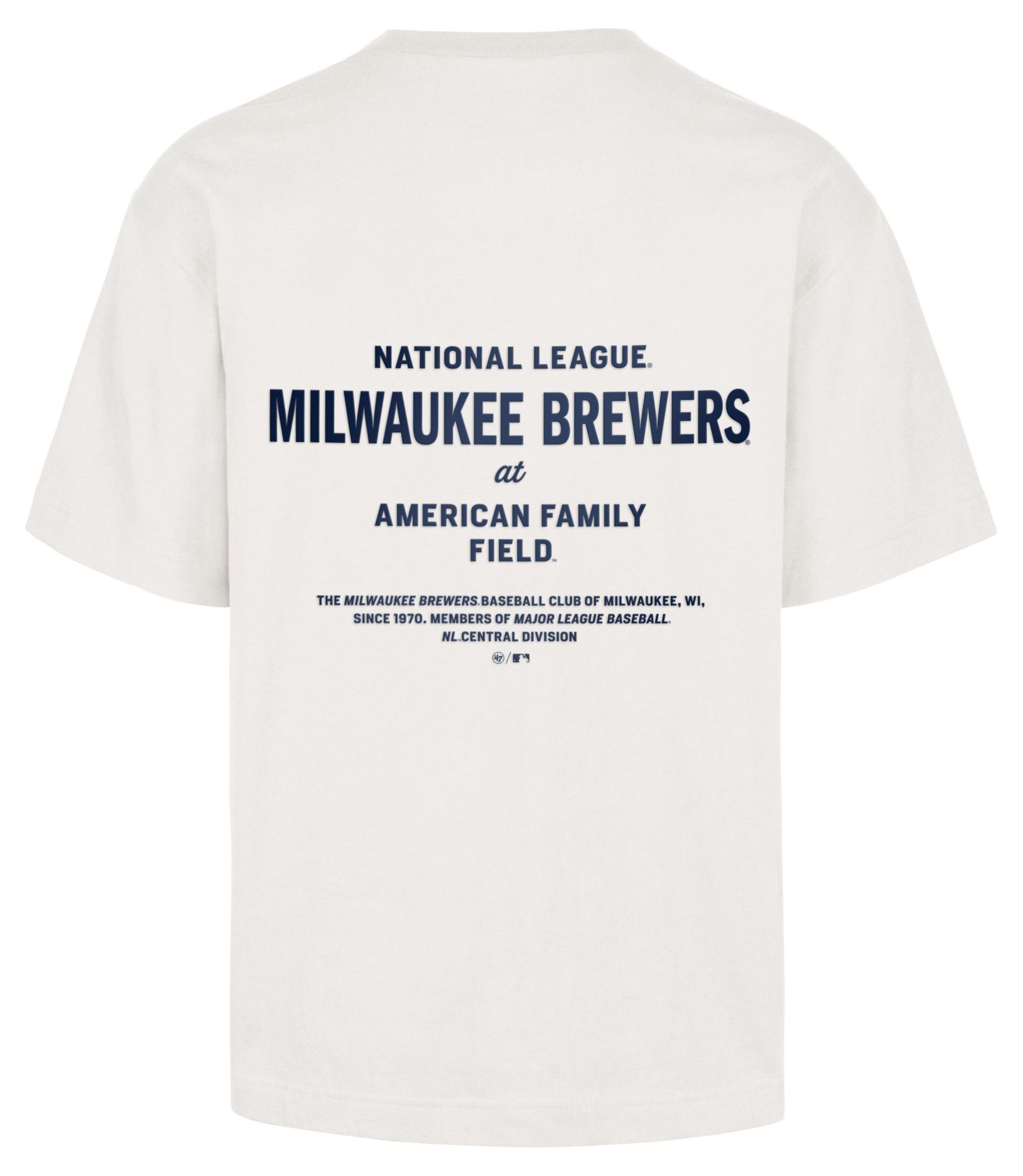 '47 Men's Milwaukee Brewers White Leon Foundation T-Shirt product image