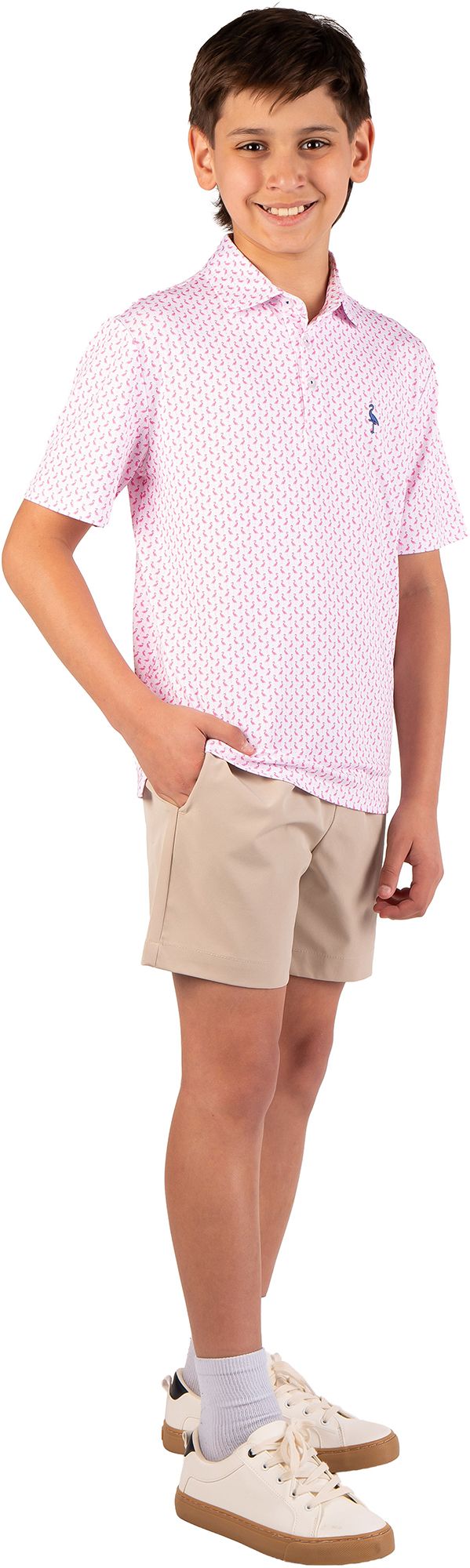 TailorByrd Boys' Flamingos  Performance Polo product image