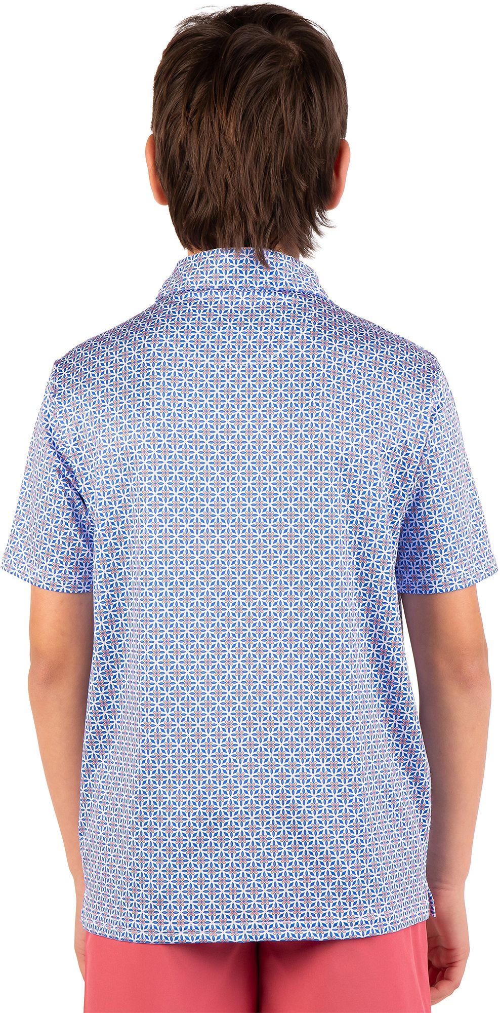 TailorByrd Boys' Geo Floral  Performance Polo product image